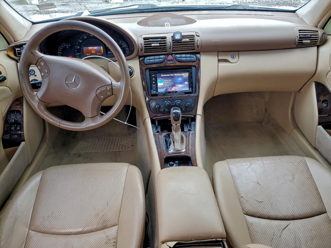 2001 Mercedes-benz C 240 White vin: WDBRF61J41F031913