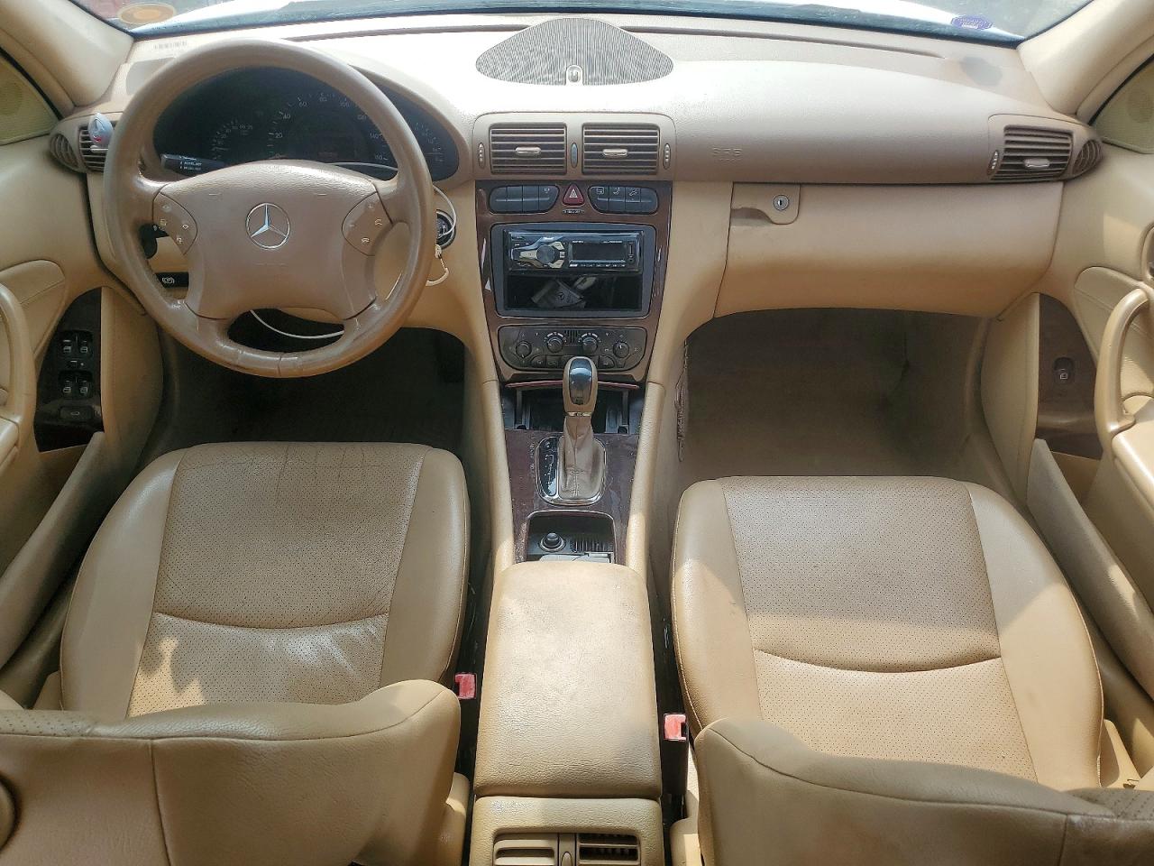 2001 Mercedes-benz C 240 White vin: WDBRF61J41F093330