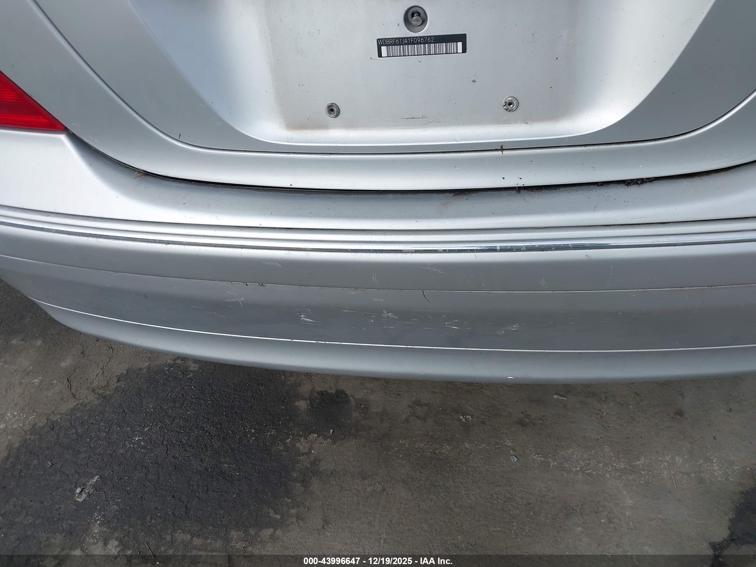 2001 Mercedes-benz C 240   Silver vin: WDBRF61J41F096762