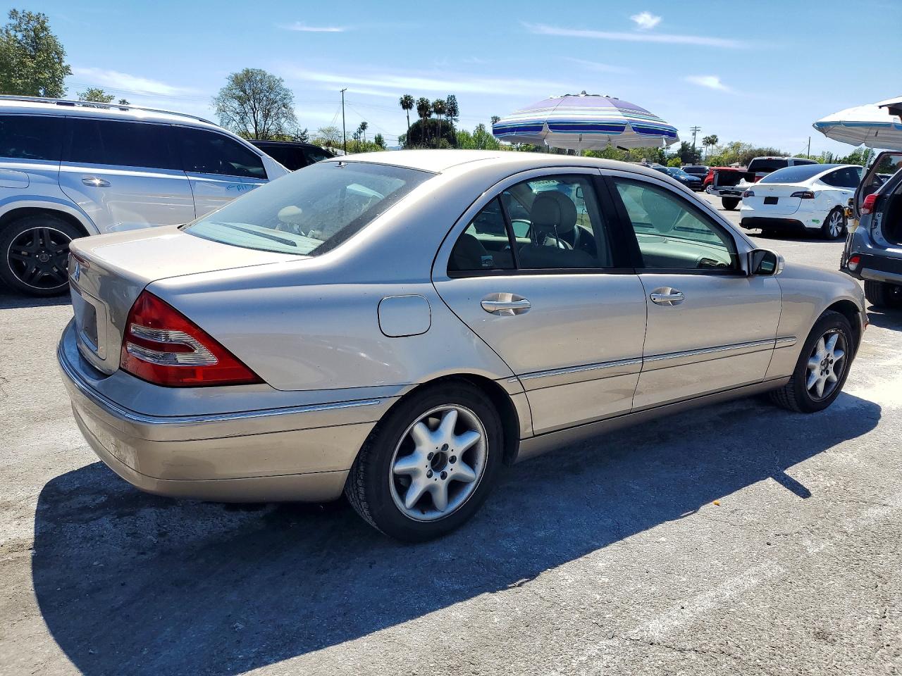 2001 Mercedes-benz C 240 Tan vin: WDBRF61J41F110126