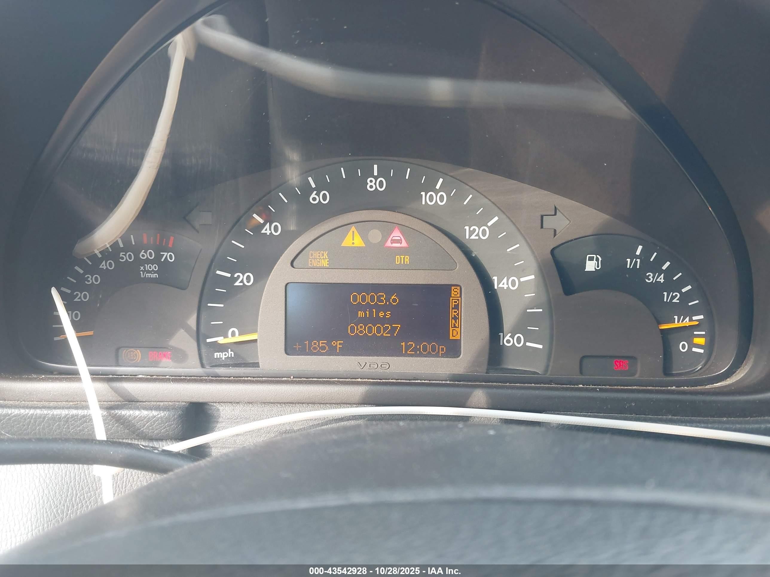 2002 Mercedes-benz C 240   Серый vin: WDBRF61J42E005366