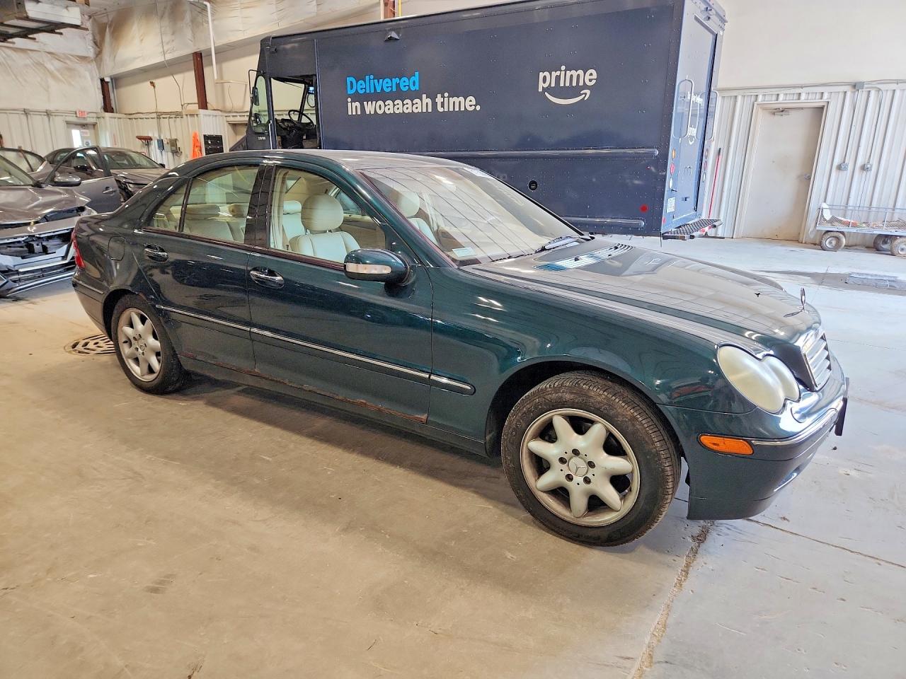 2002 Mercedes-benz C 240 Green vin: WDBRF61J42E009059