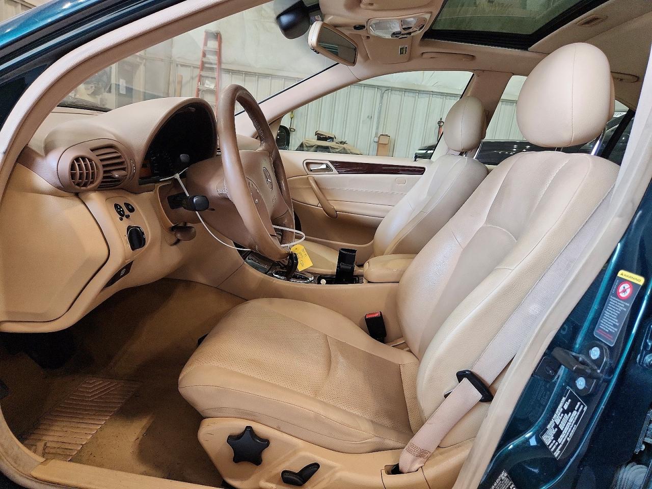 2002 Mercedes-benz C 240 Green vin: WDBRF61J42E009059
