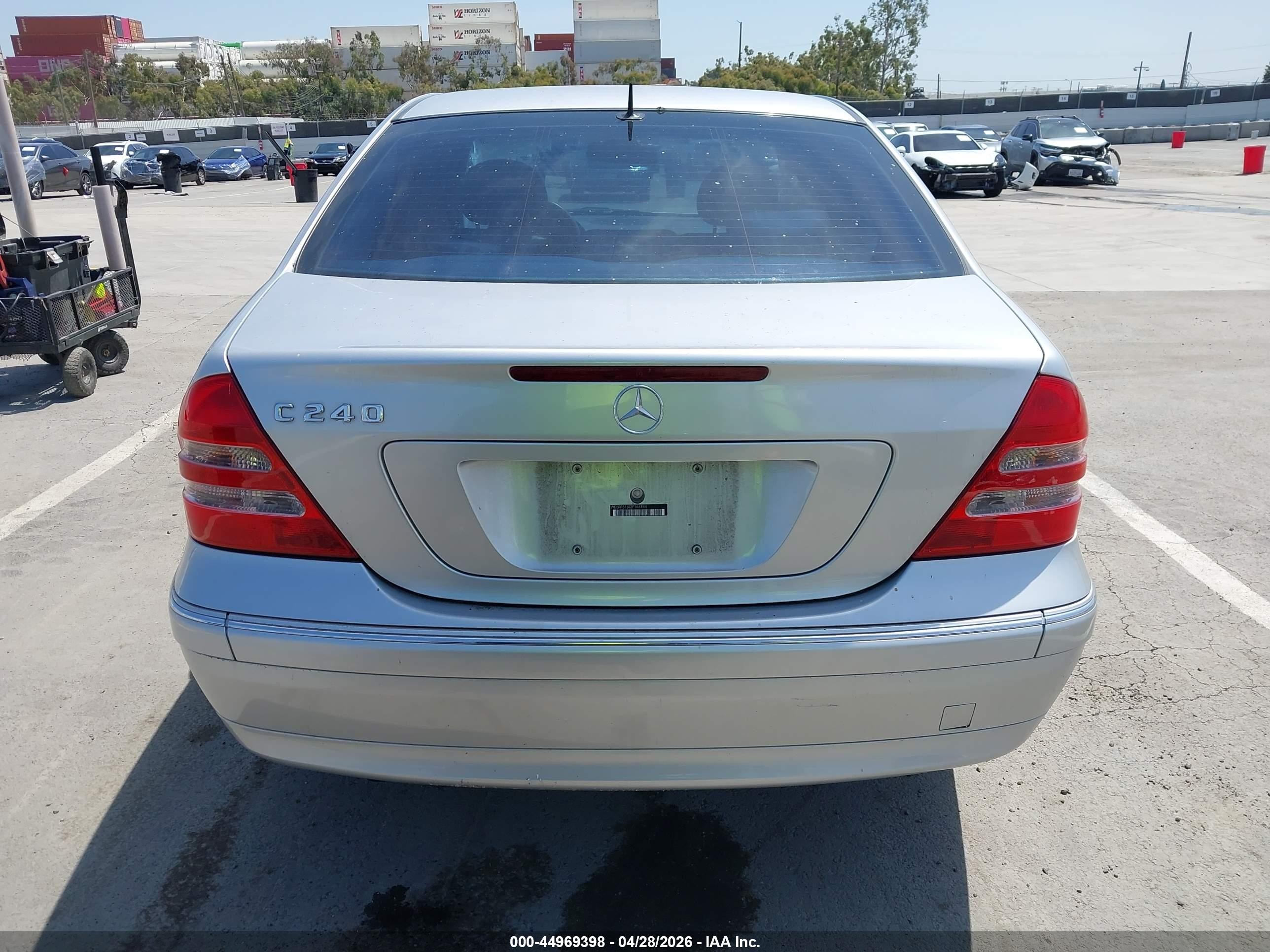 2002 Mercedes-benz C 240   Silver vin: WDBRF61J42F166844