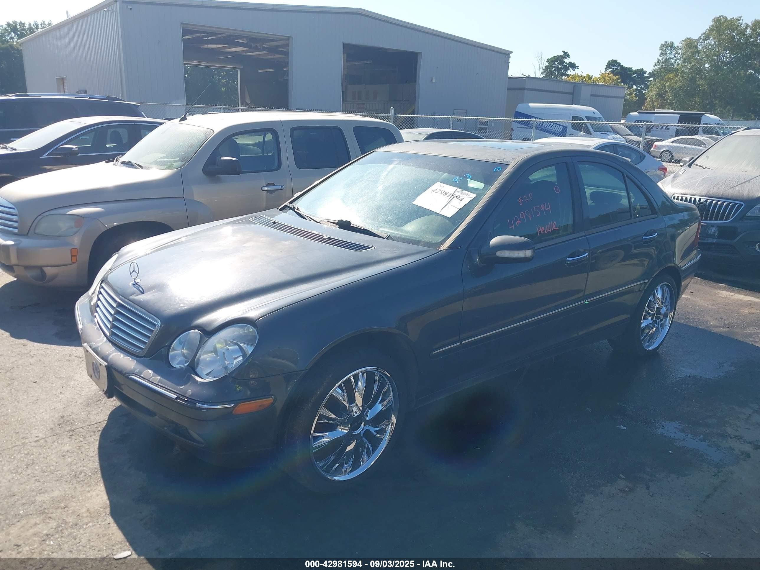 2002 Mercedes-benz C 240   Gray vin: WDBRF61J42F245303