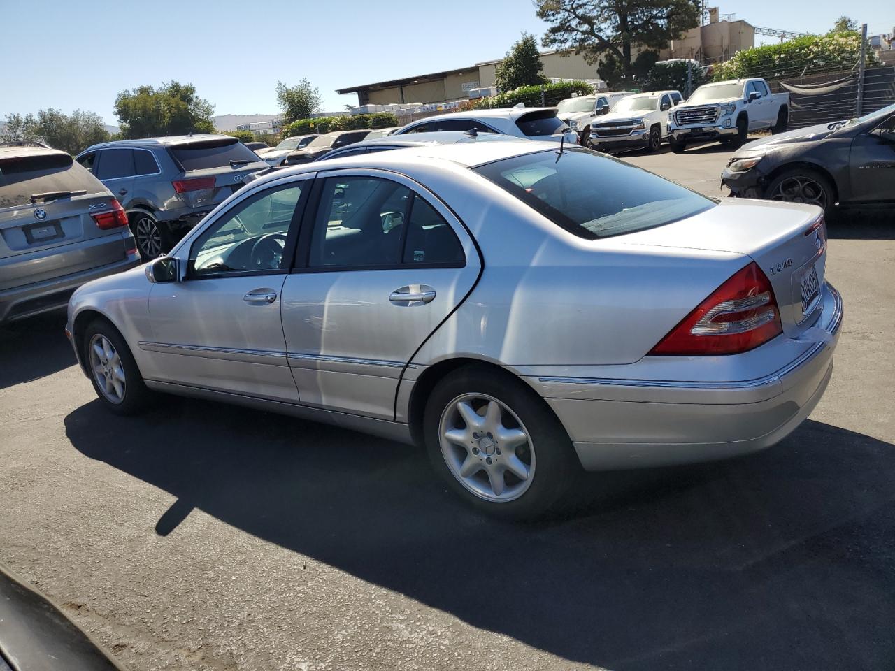 2002 Mercedes-benz C 240 Silver vin: WDBRF61J42F257287