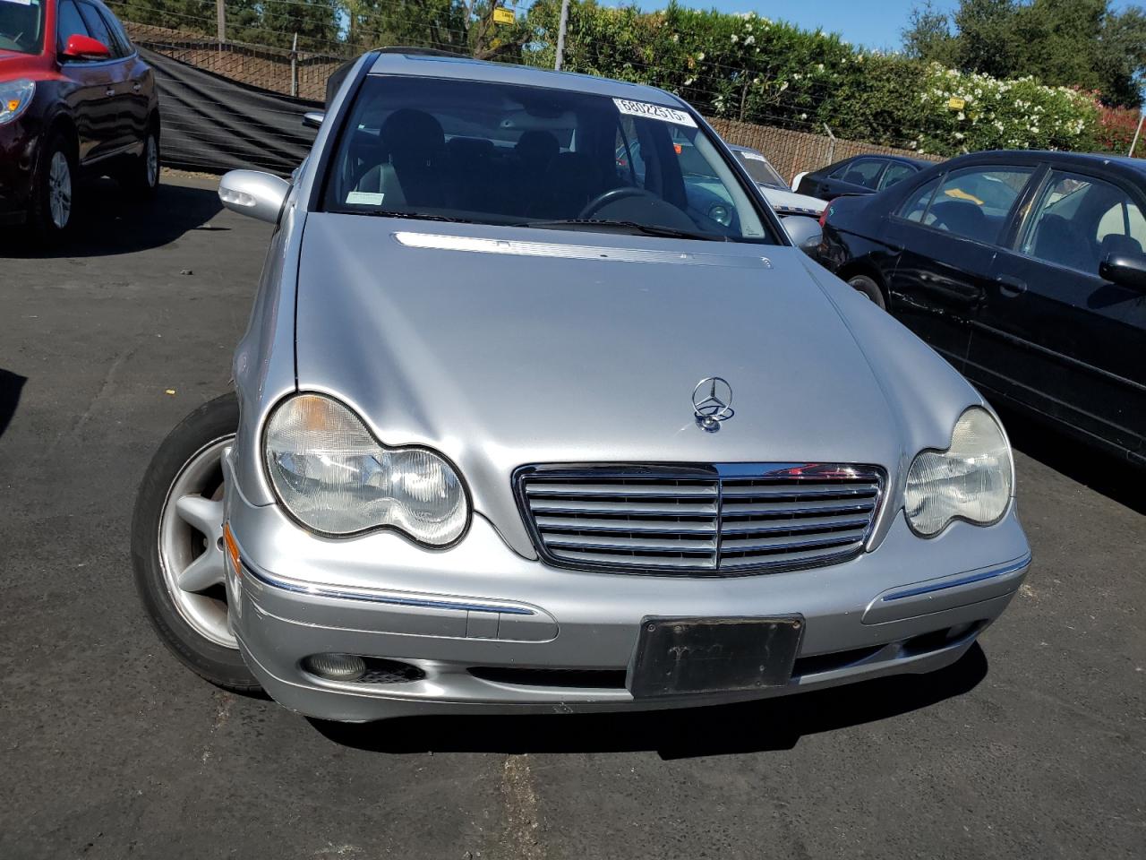 2002 Mercedes-benz C 240 Silver vin: WDBRF61J42F257287