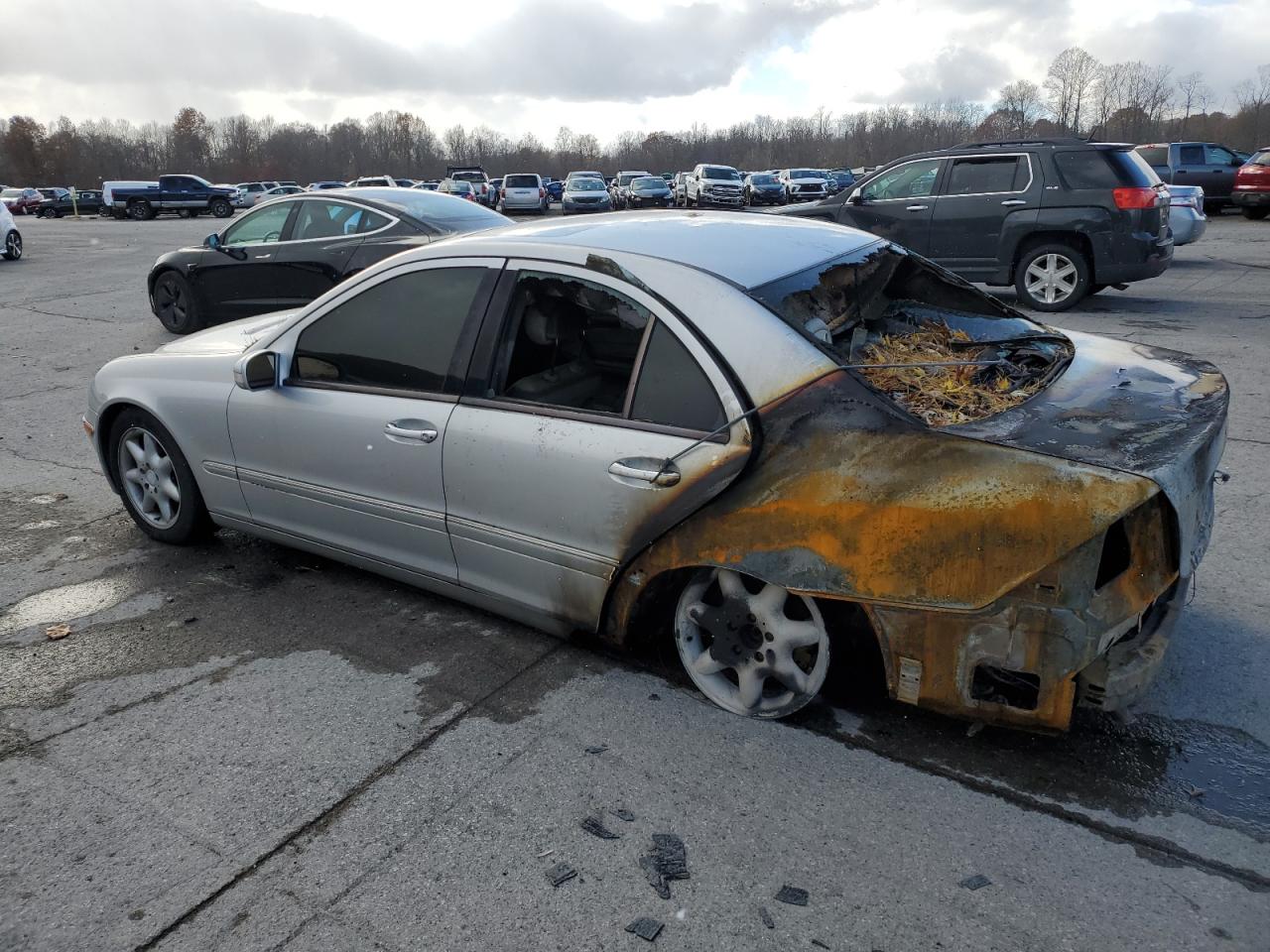 2003 Mercedes-benz C 240 Silver vin: WDBRF61J43A470870
