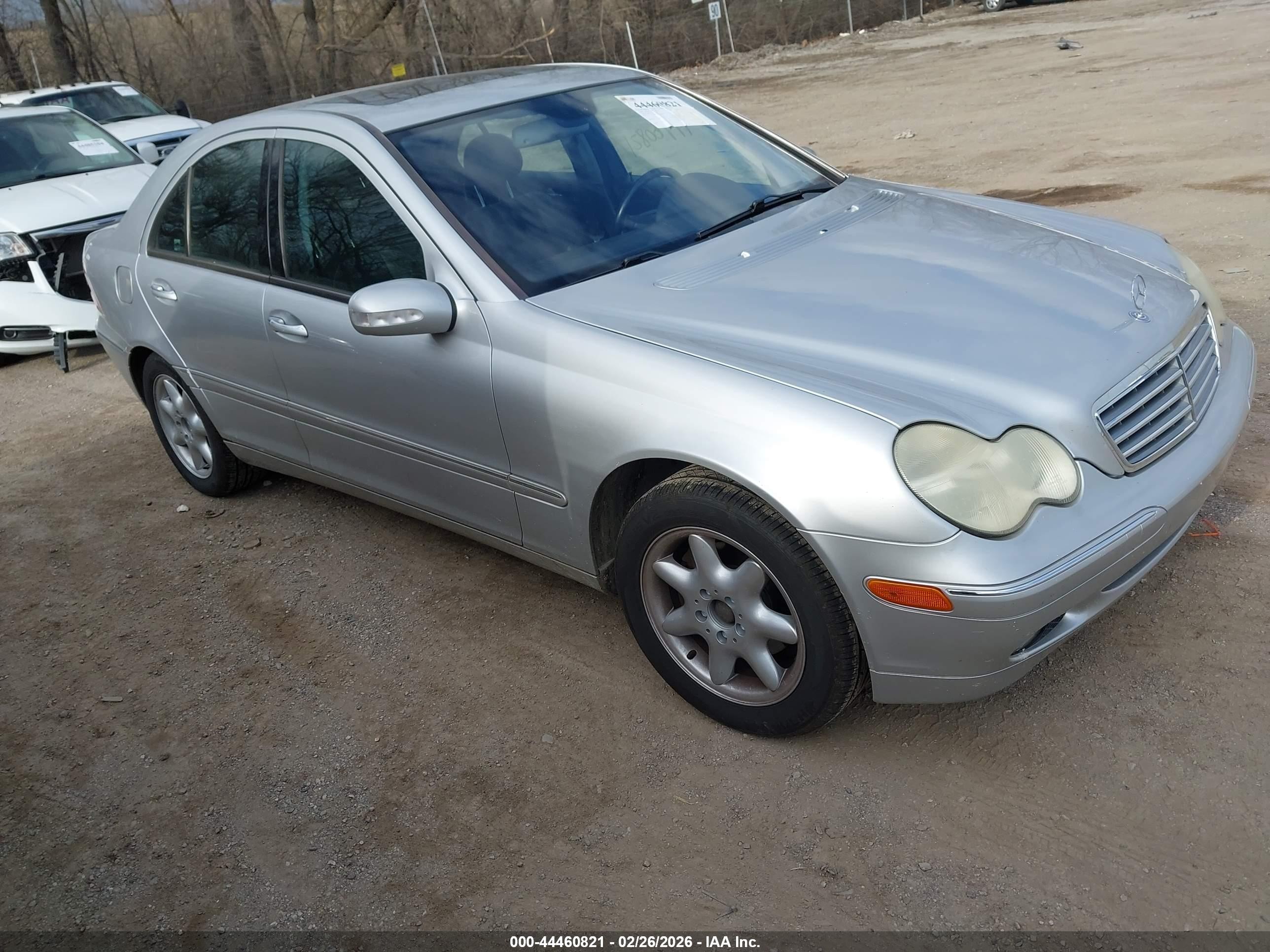 2003 Mercedes-benz C 240   Silver vin: WDBRF61J43F321782