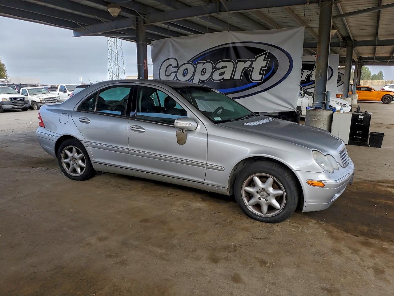 2003 Mercedes-benz C 240 Silver vin: WDBRF61J43F371002
