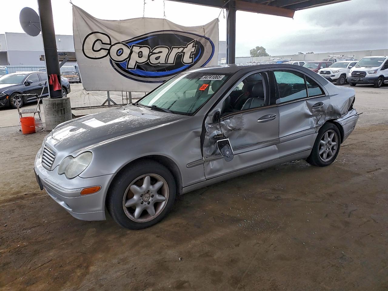 2003 Mercedes-benz C 240 Silver vin: WDBRF61J43F371002