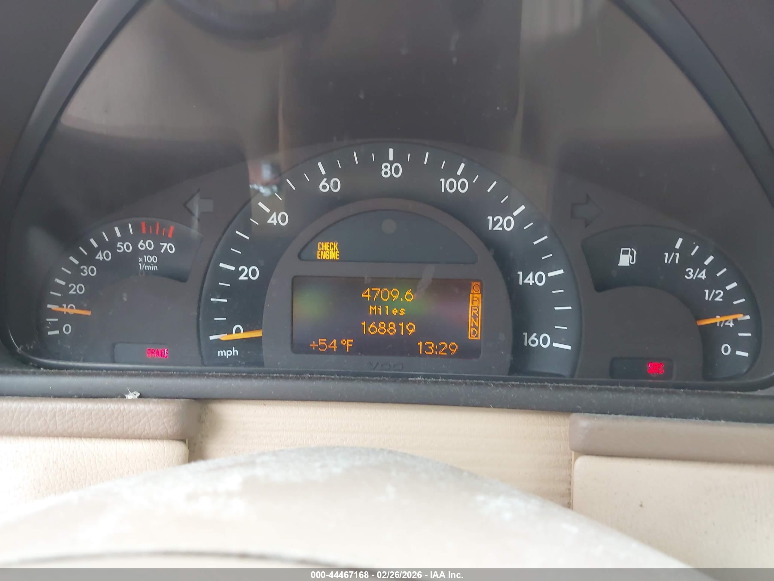 2004 Mercedes-benz C 240   Red vin: WDBRF61J44A638881