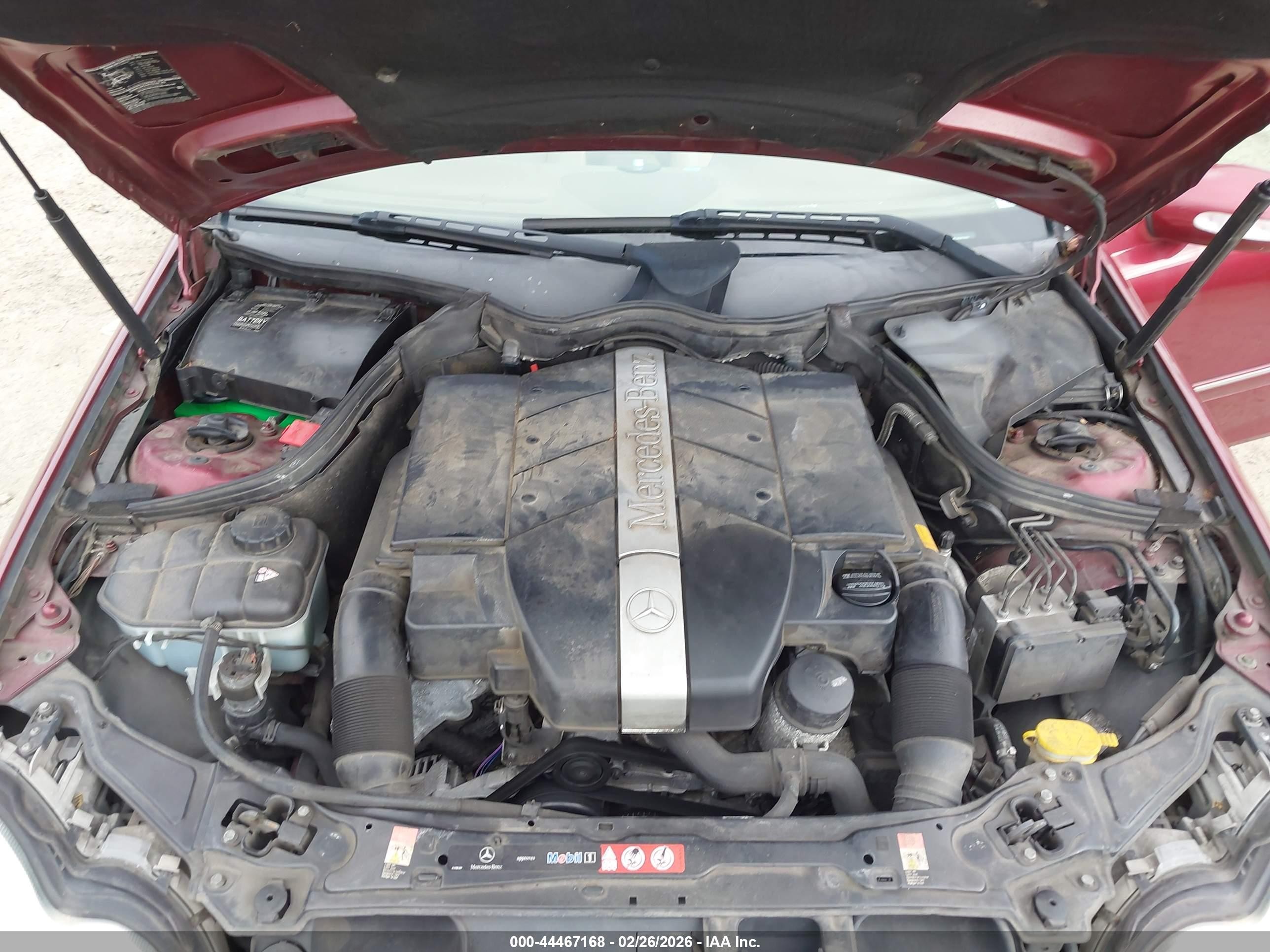 2004 Mercedes-benz C 240   Red vin: WDBRF61J44A638881