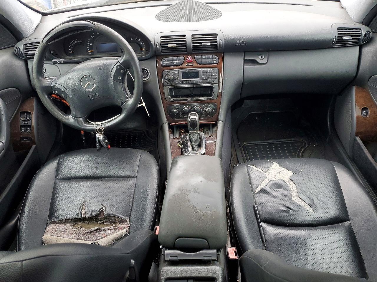 2004 Mercedes Benz C 240 Silver vin: WDBRF61J44E015303