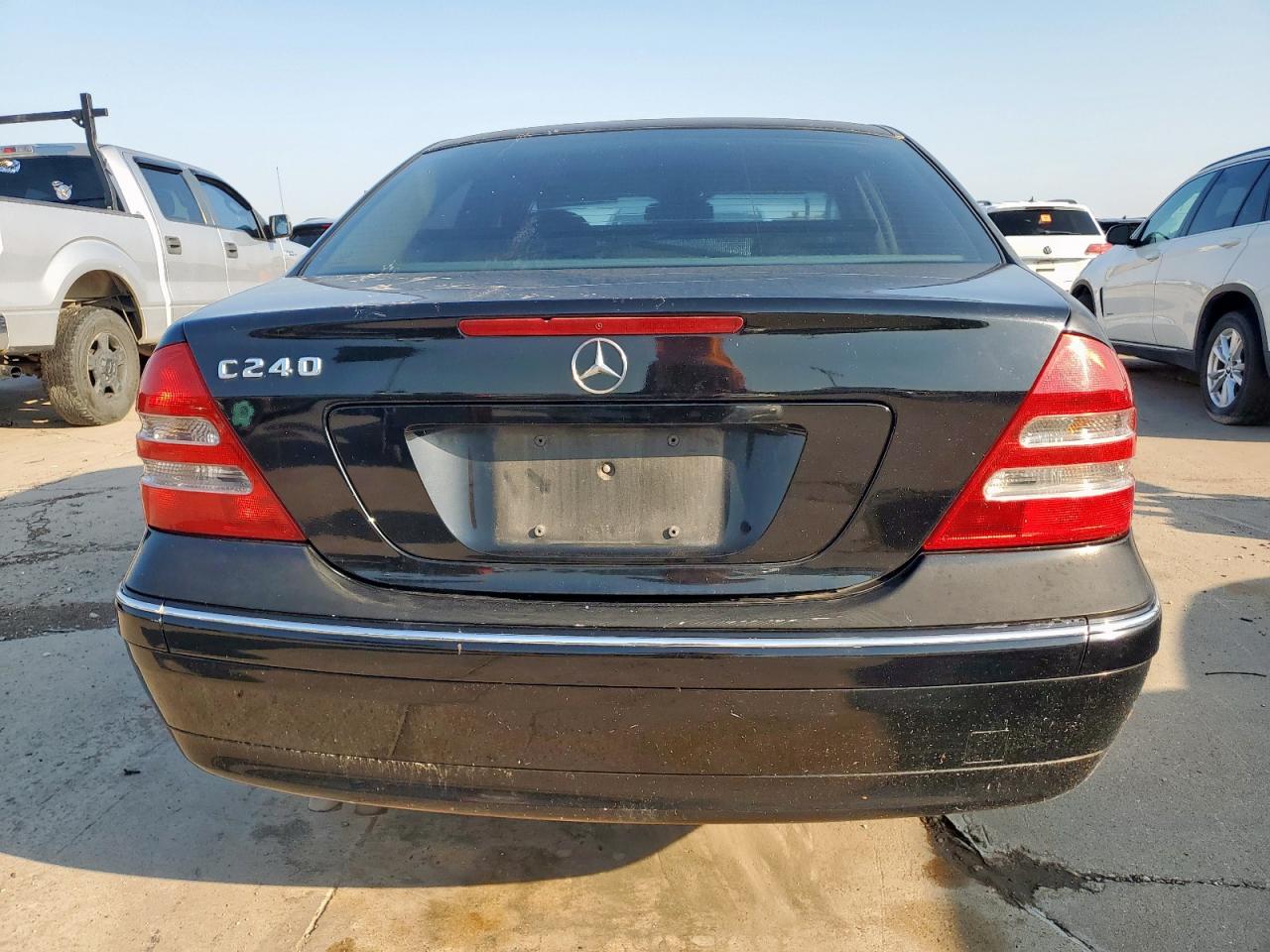 2004 Mercedes-benz C 240 Black vin: WDBRF61J44E015365