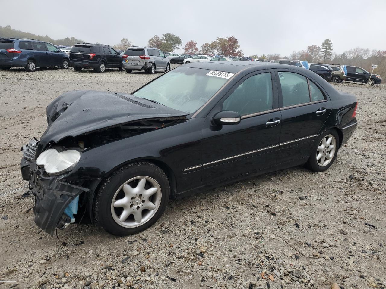 2004 Mercedes-benz C 240 Черный vin: WDBRF61J44E016449