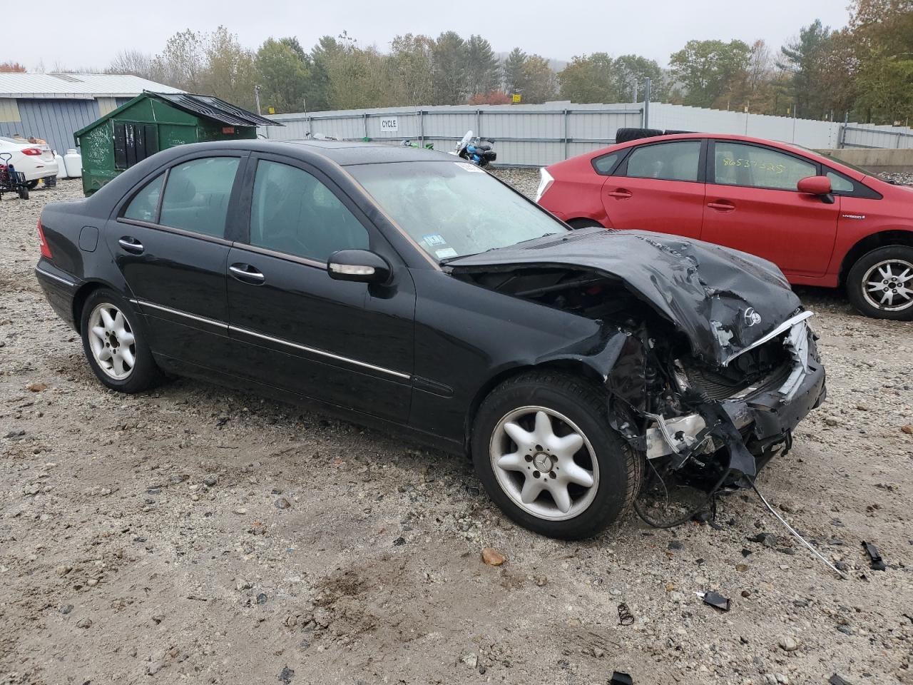 2004 Mercedes-benz C 240 Черный vin: WDBRF61J44E016449