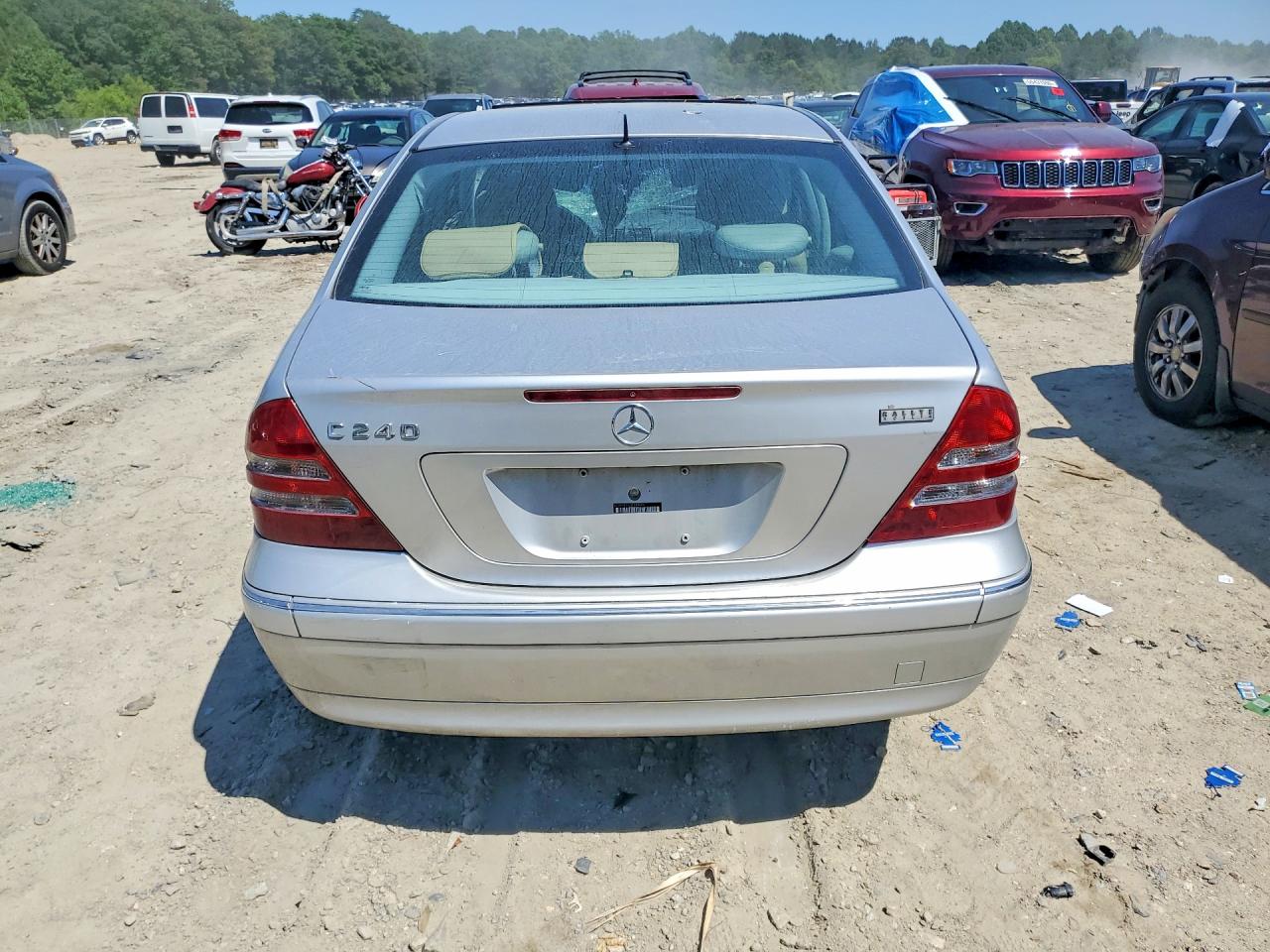 2002 Mercedes-benz C 240 Серебряный vin: WDBRF61J52F166142