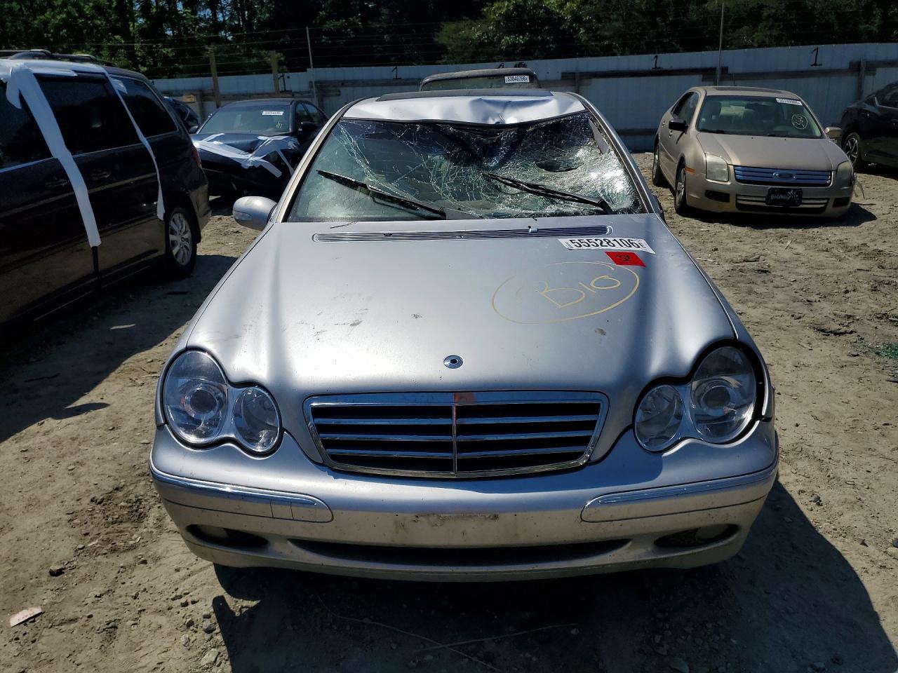 2002 Mercedes-benz C 240 Серебряный vin: WDBRF61J52F166142