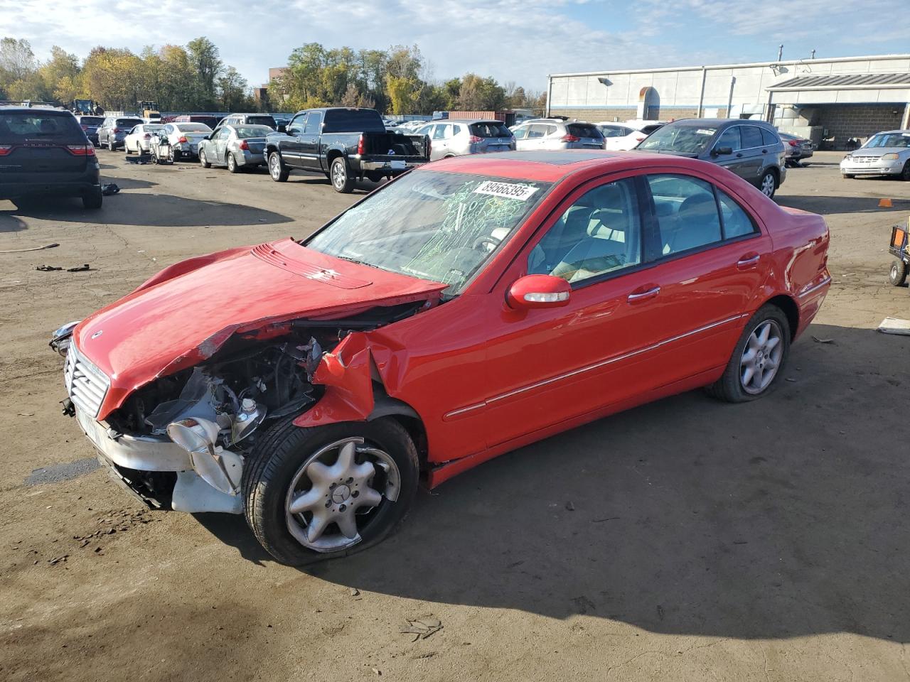 2002 Mercedes-benz C 240 Red vin: WDBRF61J52F180736