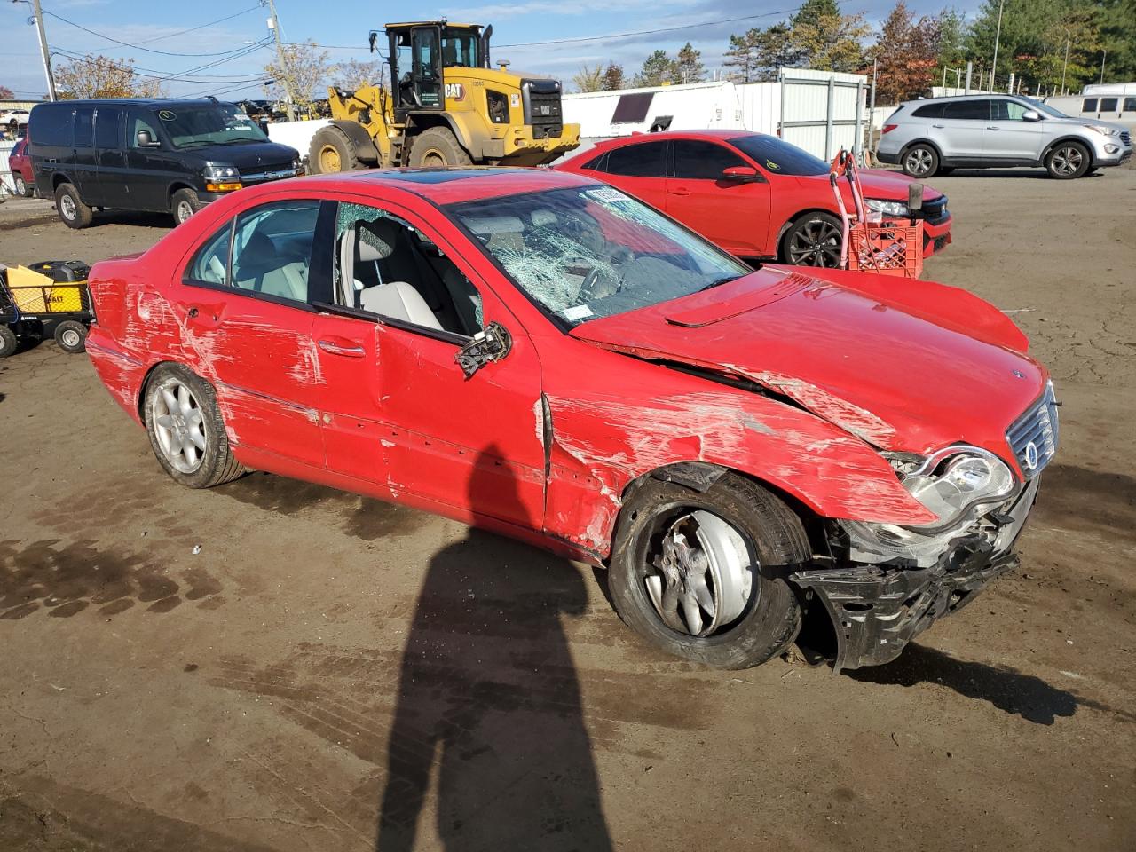 2002 Mercedes-benz C 240 Red vin: WDBRF61J52F180736