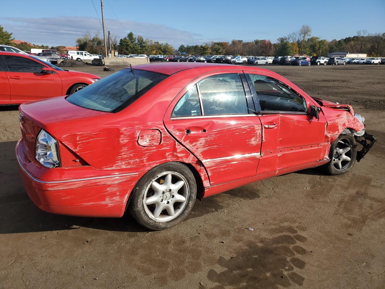 2002 Mercedes-benz C 240 Red vin: WDBRF61J52F180736