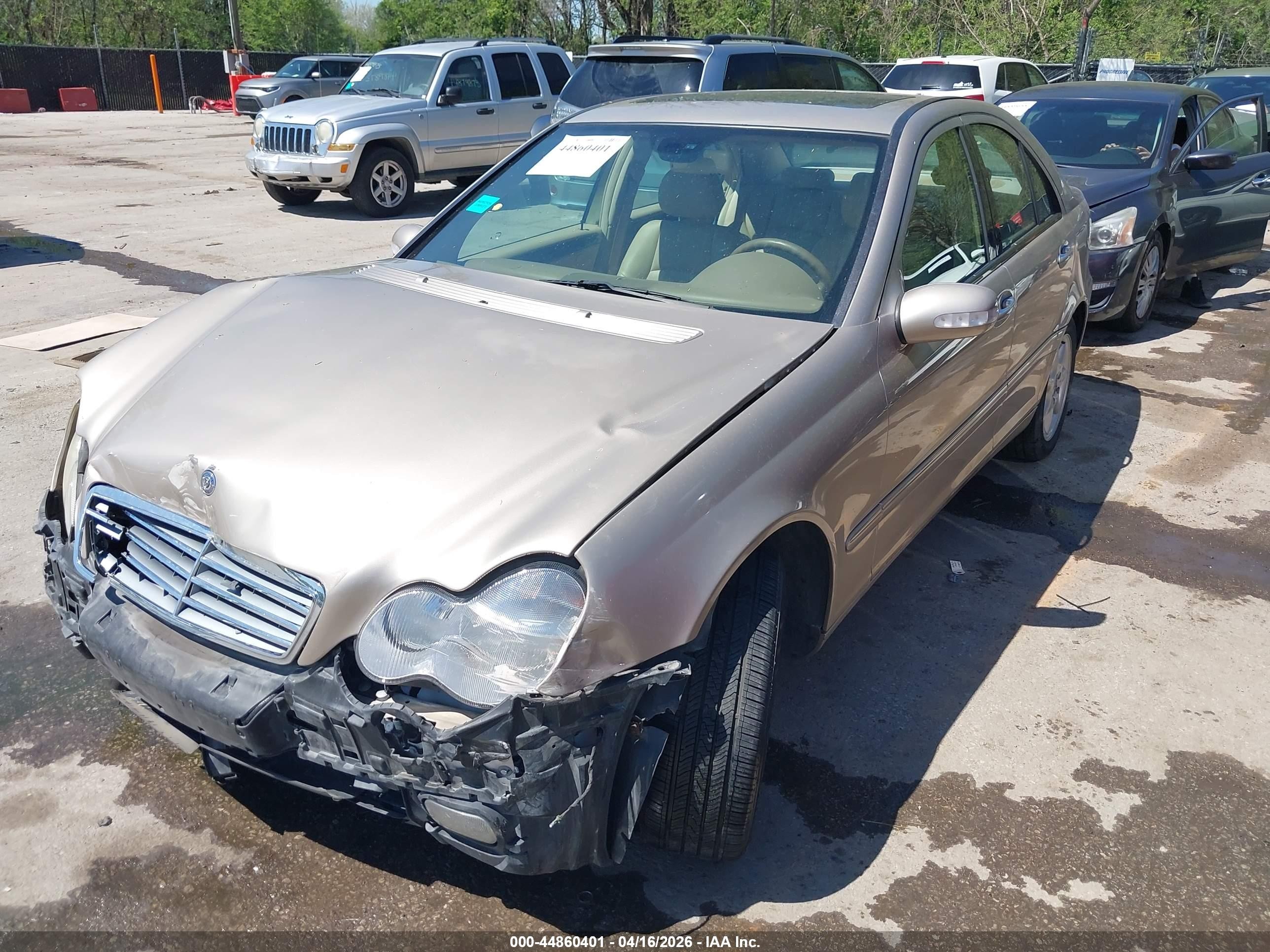 2003 Mercedes-benz C 240   Gold vin: WDBRF61J53F307700