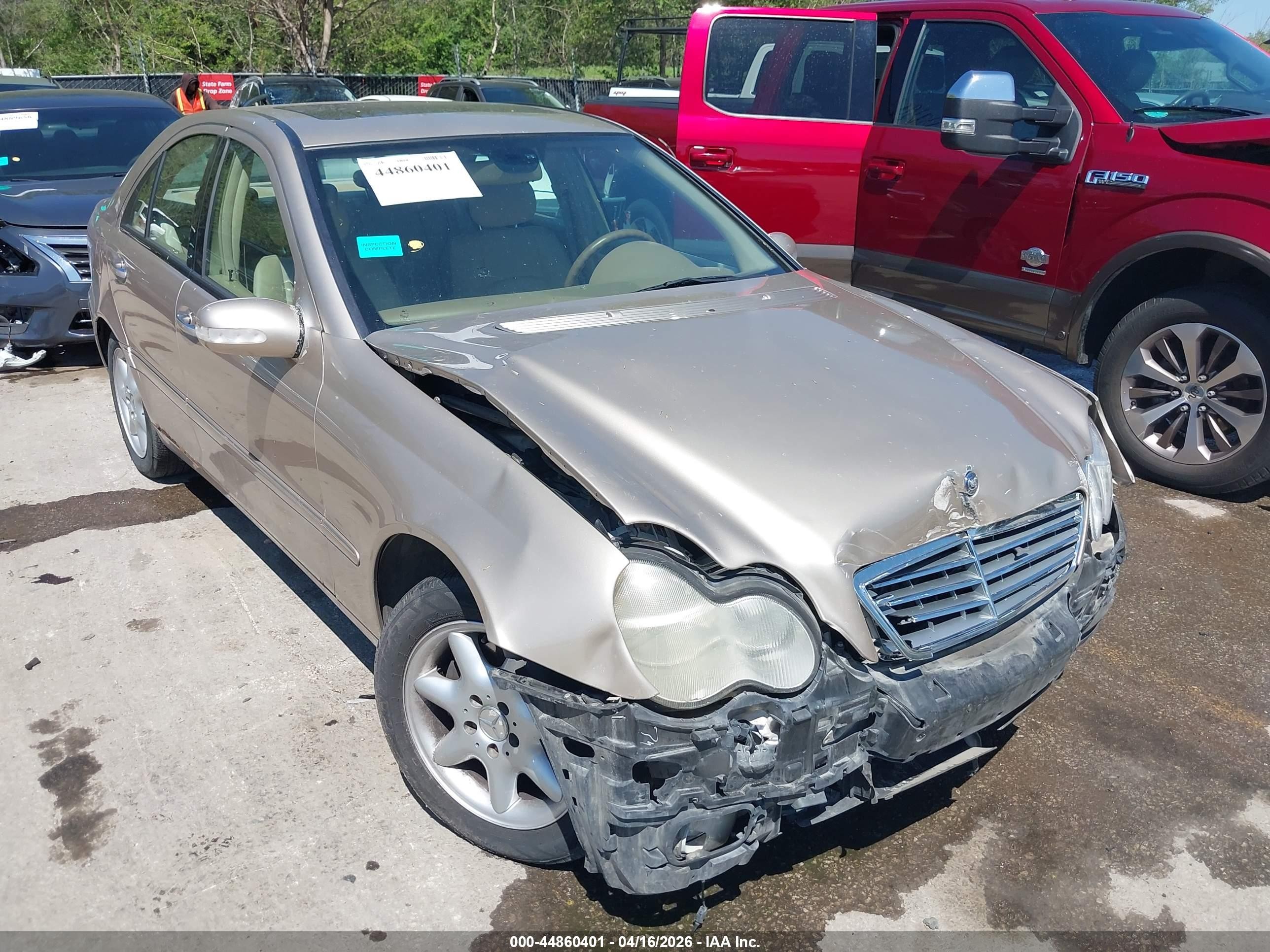2003 Mercedes-benz C 240   Gold vin: WDBRF61J53F307700
