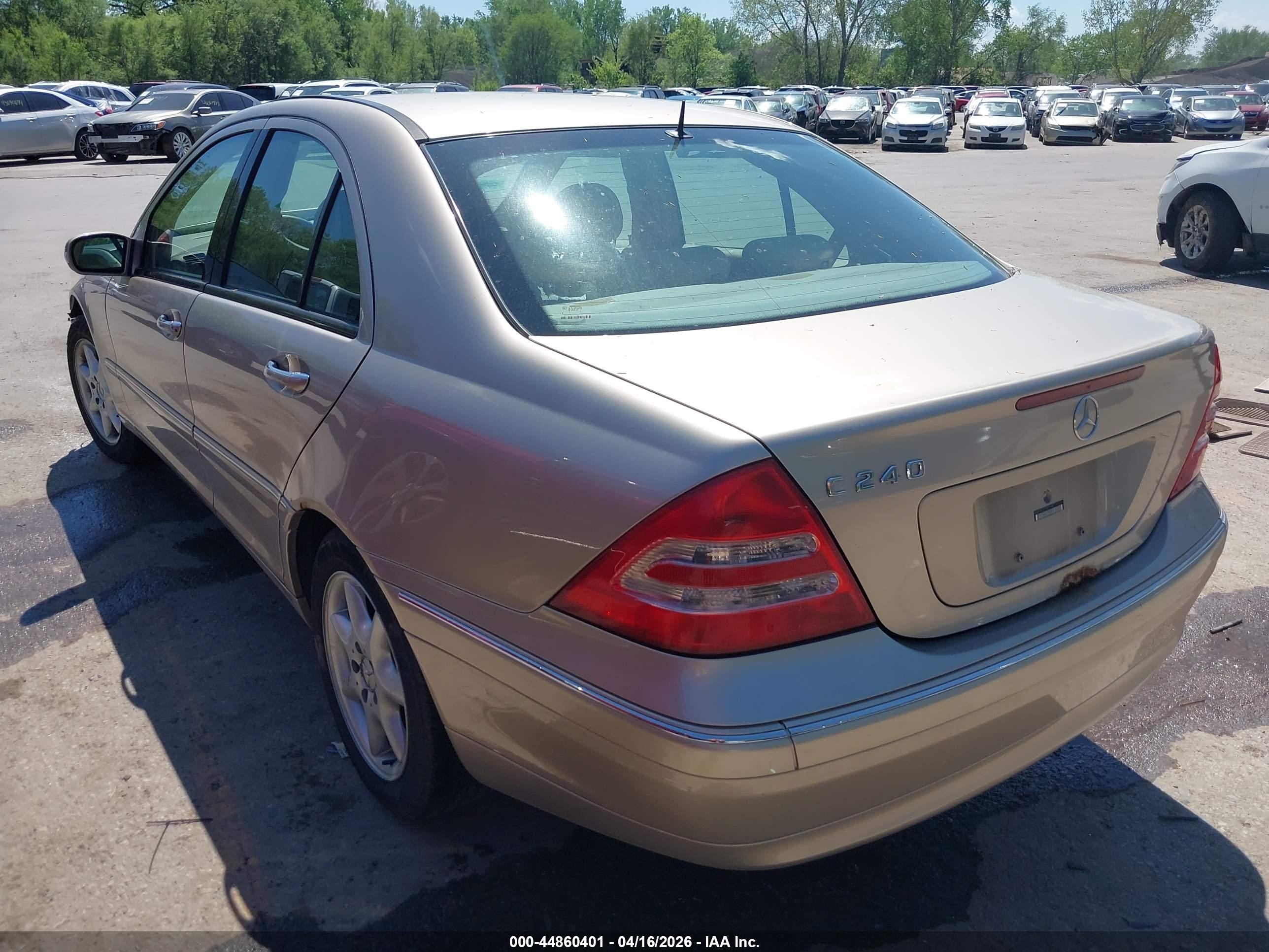 2003 Mercedes-benz C 240   Gold vin: WDBRF61J53F307700