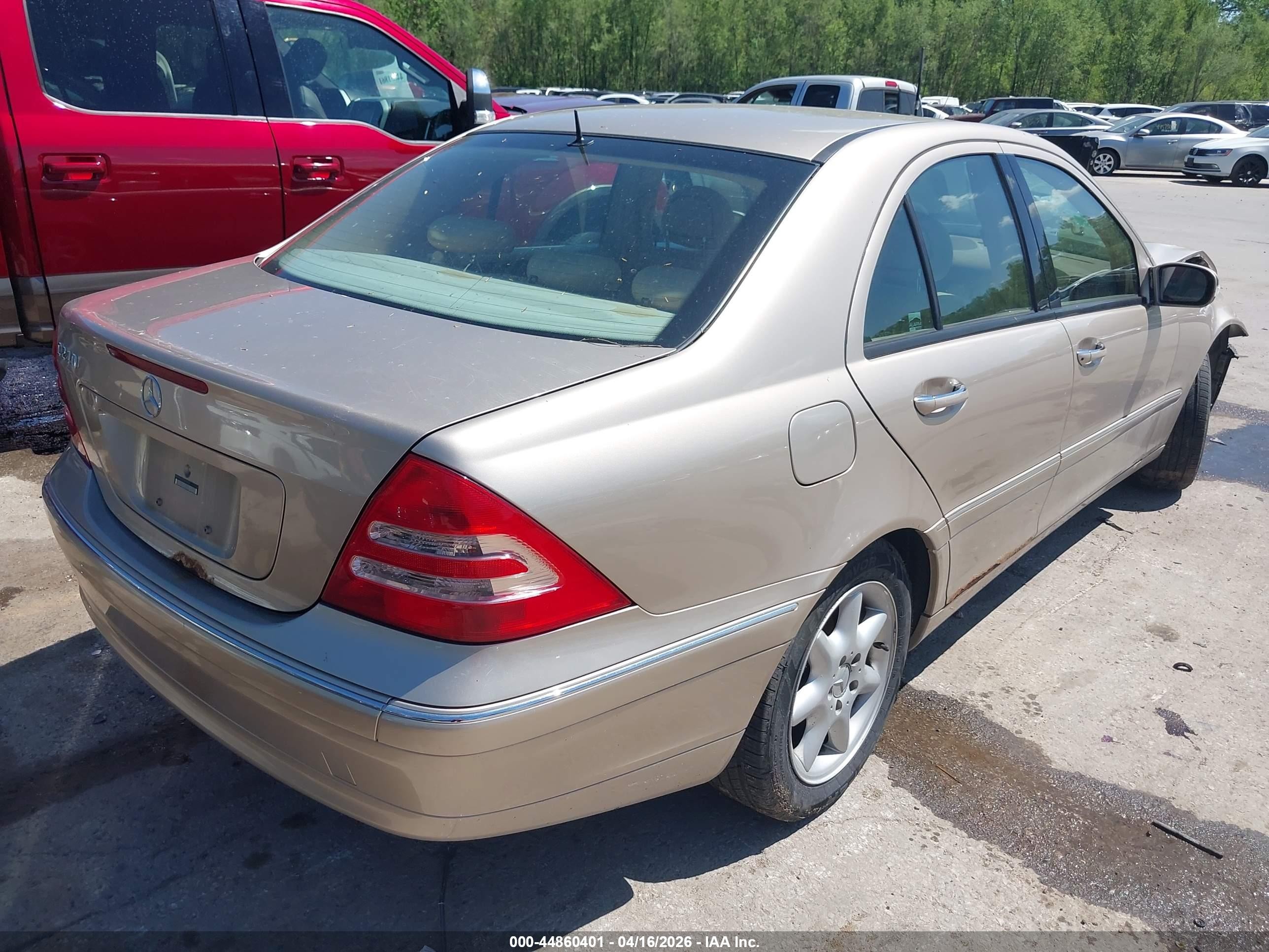 2003 Mercedes-benz C 240   Gold vin: WDBRF61J53F307700