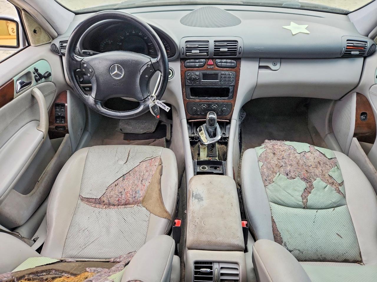 2003 Mercedes-benz C 240 Silver vin: WDBRF61J53F441803