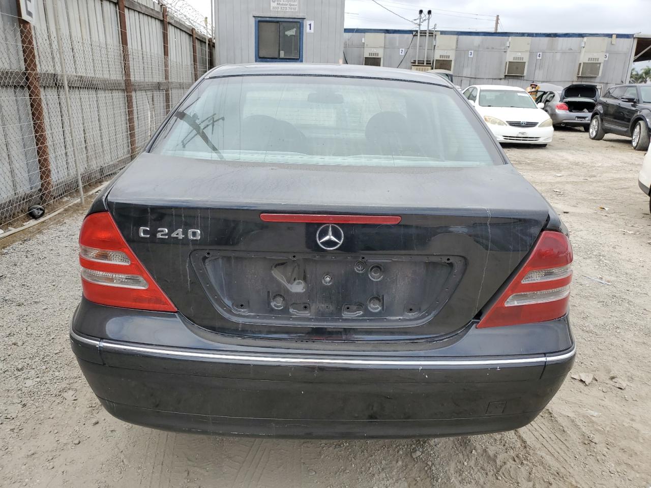 2004 Mercedes-benz C 240 Black vin: WDBRF61J54F551736