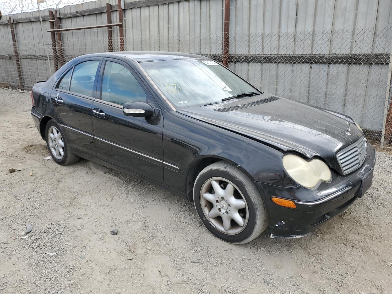2004 Mercedes-benz C 240 Black vin: WDBRF61J54F551736