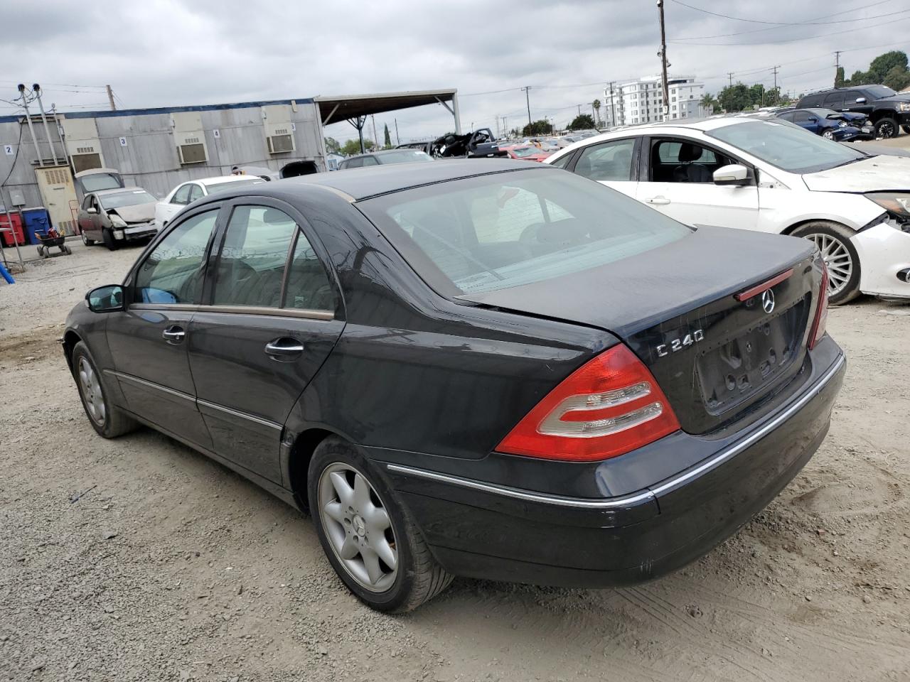 2004 Mercedes-benz C 240 Black vin: WDBRF61J54F551736