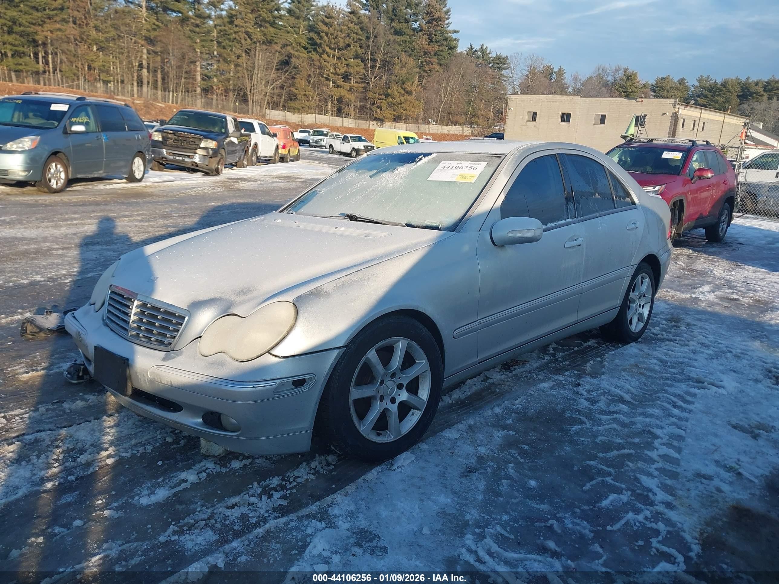 2001 Mercedes-benz C 240   Silver vin: WDBRF61J61F080966