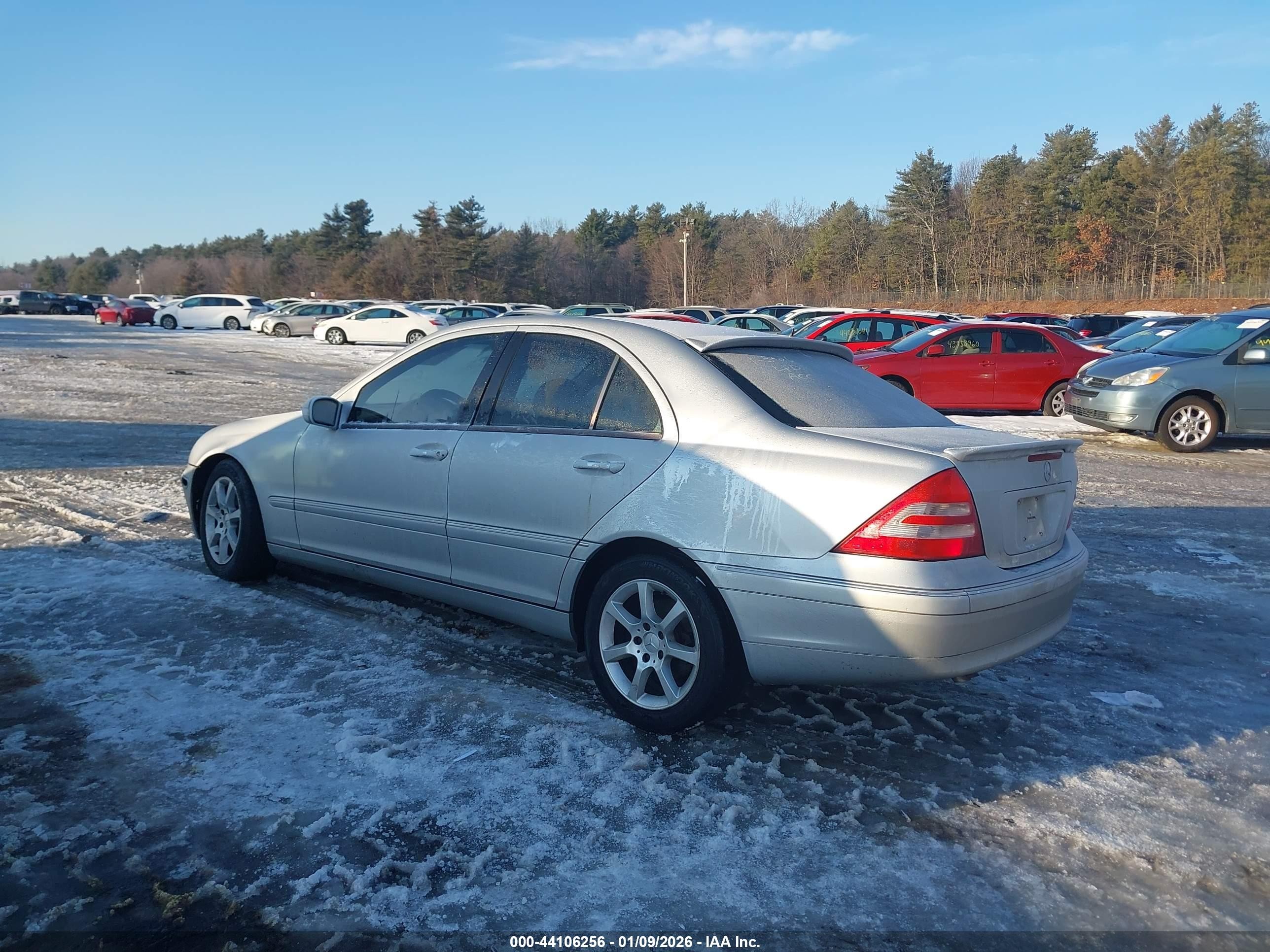 2001 Mercedes-benz C 240   Silver vin: WDBRF61J61F080966