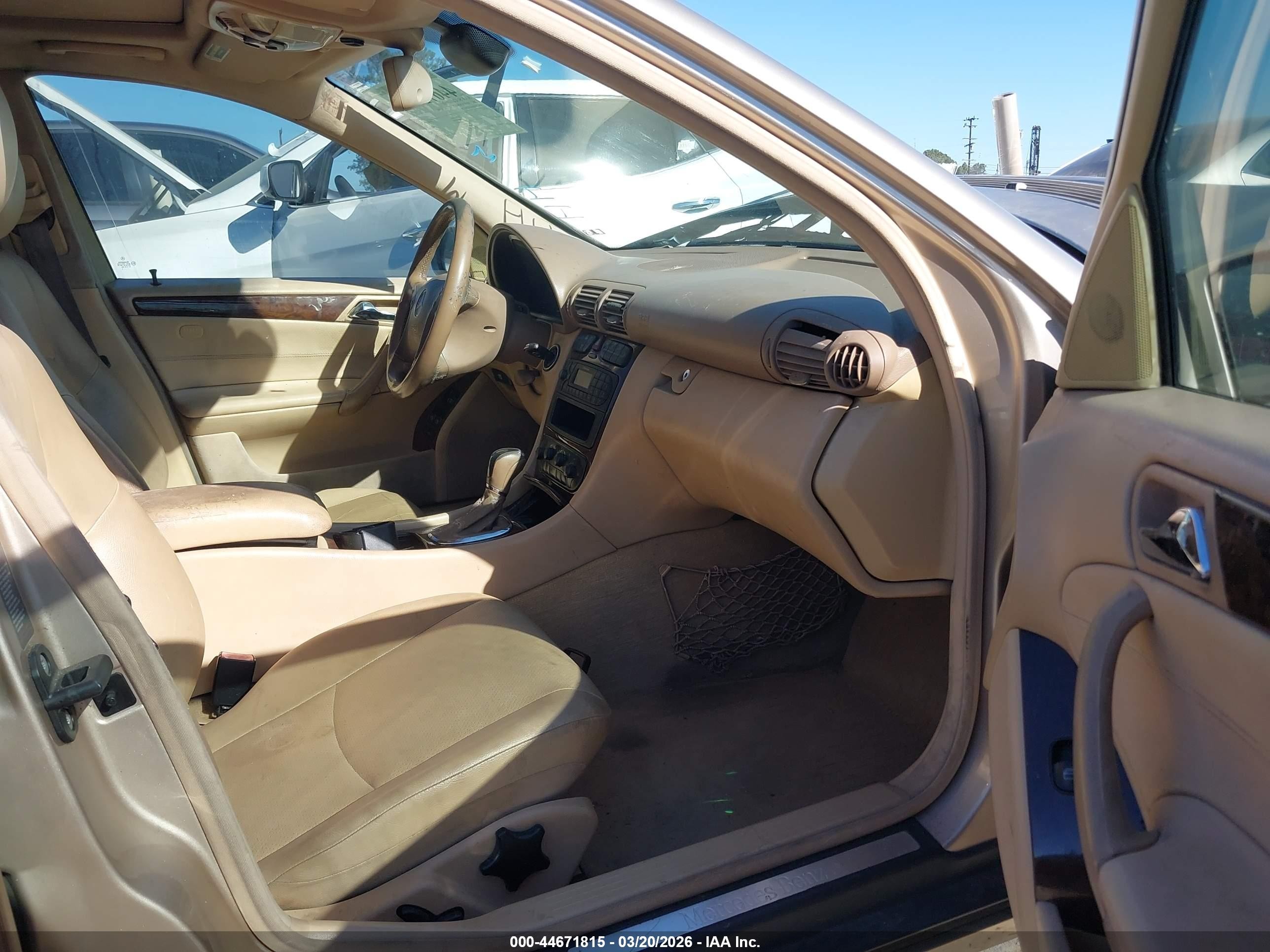 2002 Mercedes-benz C 240   Tan vin: WDBRF61J62F287178