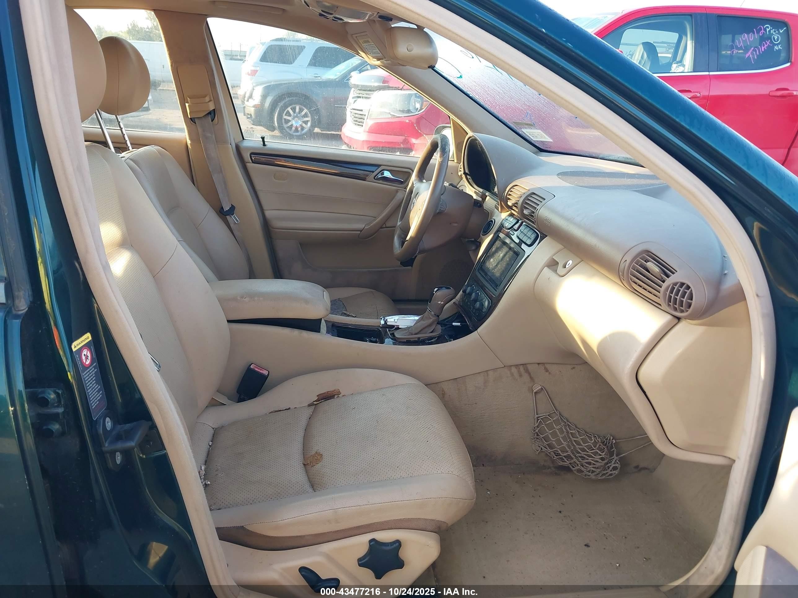 2003 Mercedes-benz C 240   Green vin: WDBRF61J63E014619