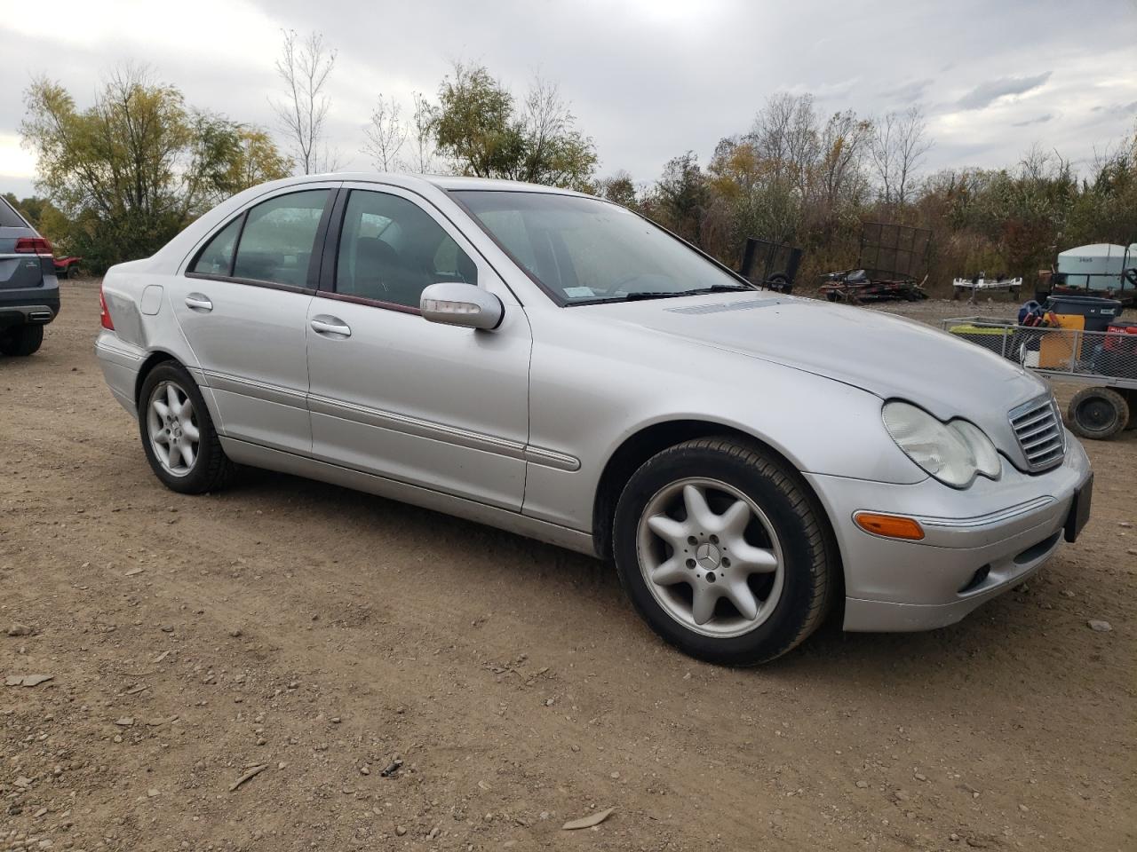 2004 Mercedes-benz C 240 Silver vin: WDBRF61J64A634752