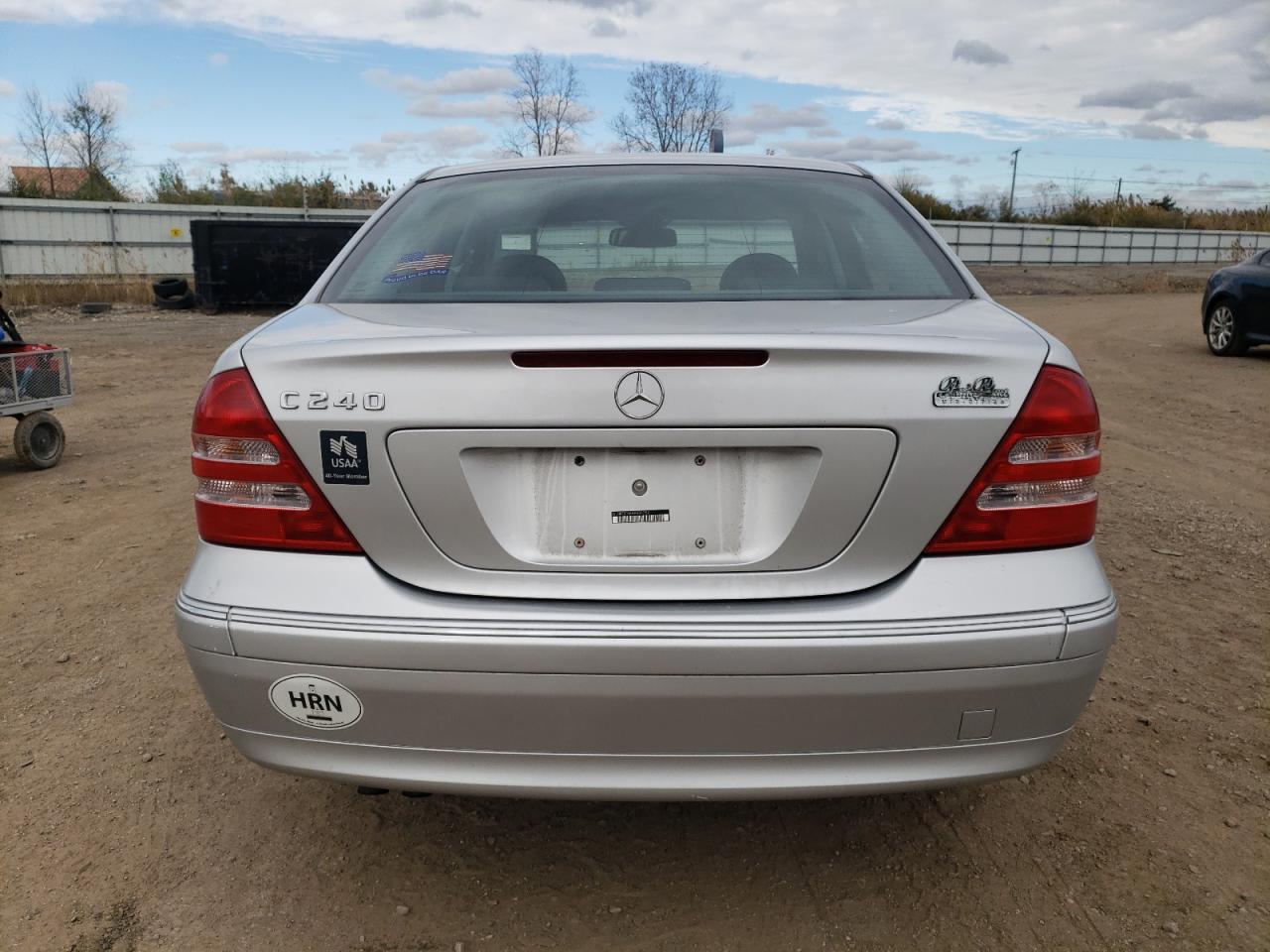 2004 Mercedes-benz C 240 Silver vin: WDBRF61J64A634752