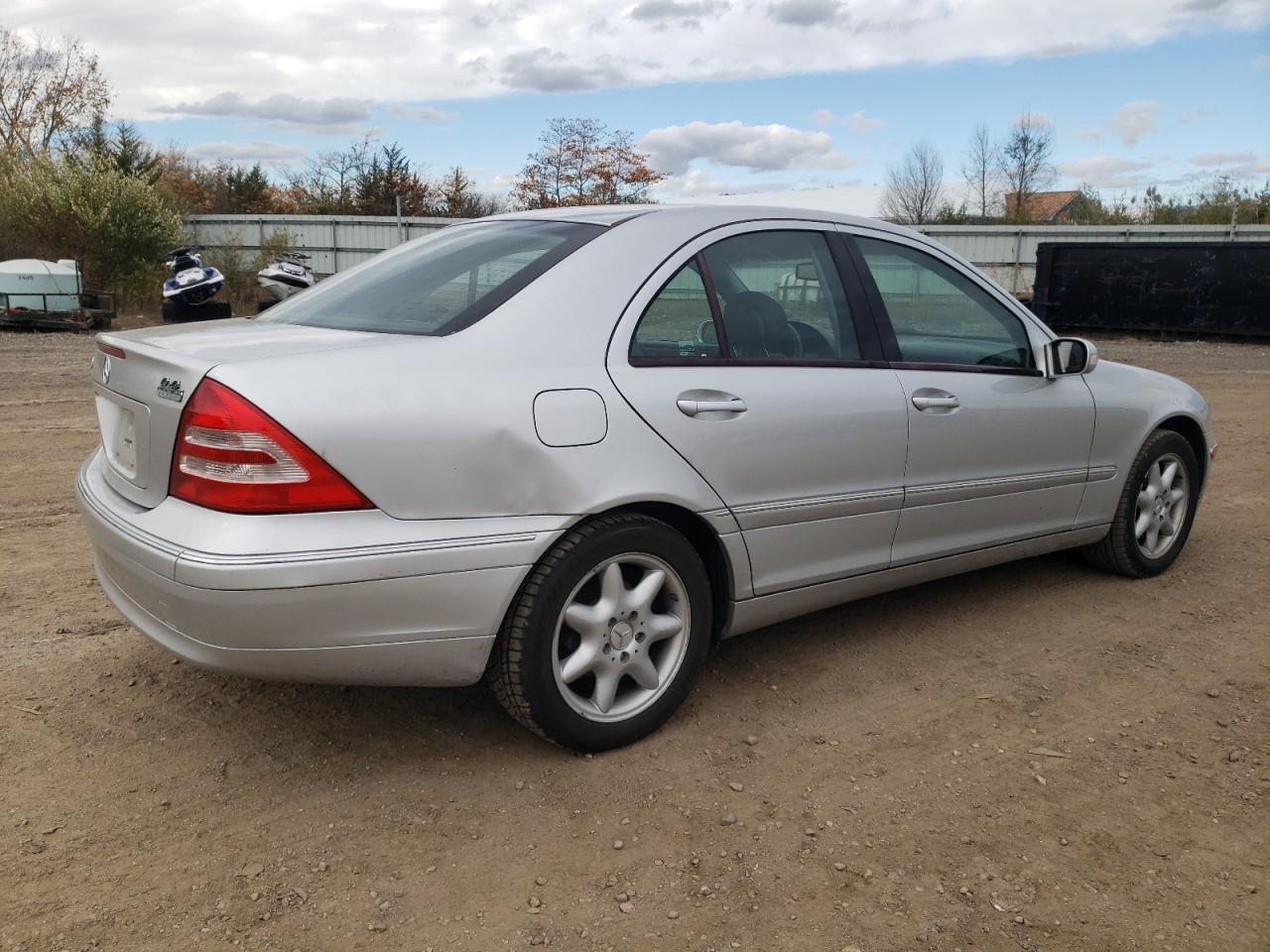 2004 Mercedes-benz C 240 Silver vin: WDBRF61J64A634752