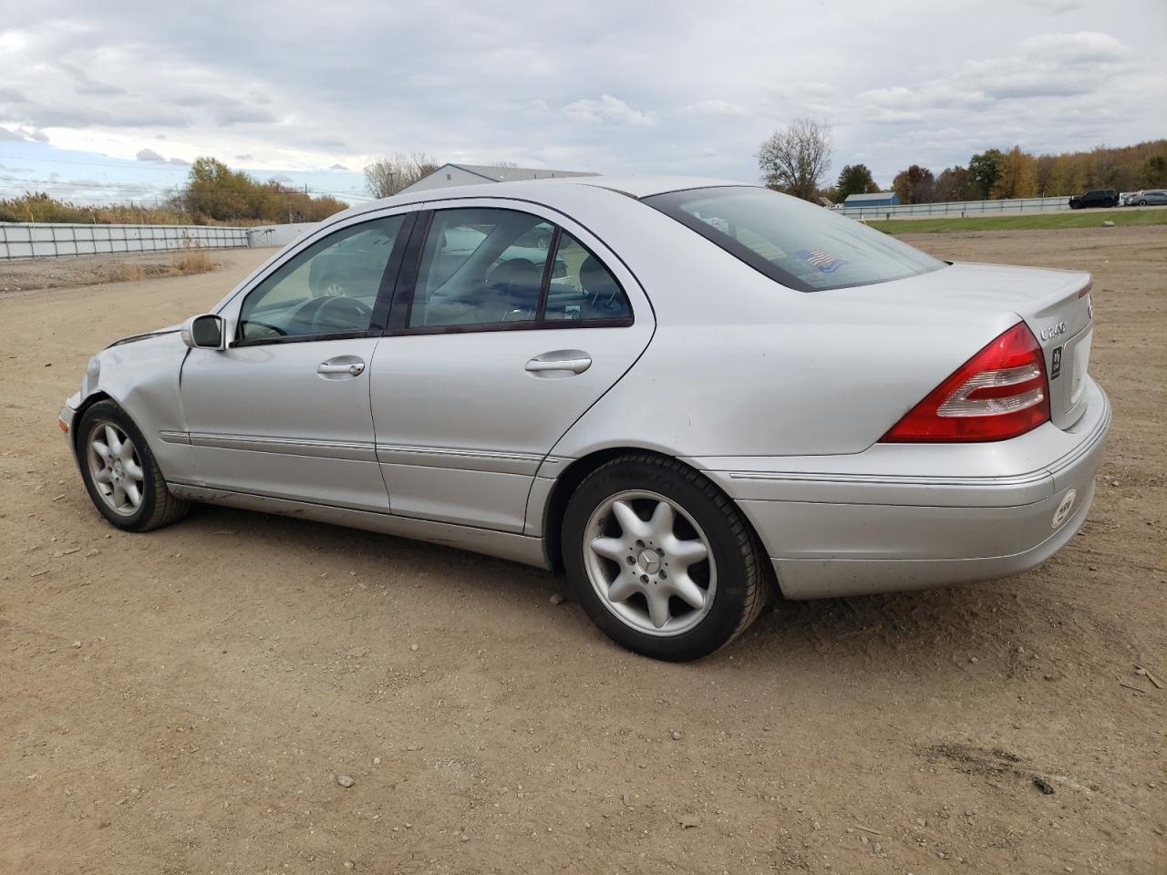 2004 Mercedes-benz C 240 Silver vin: WDBRF61J64A634752