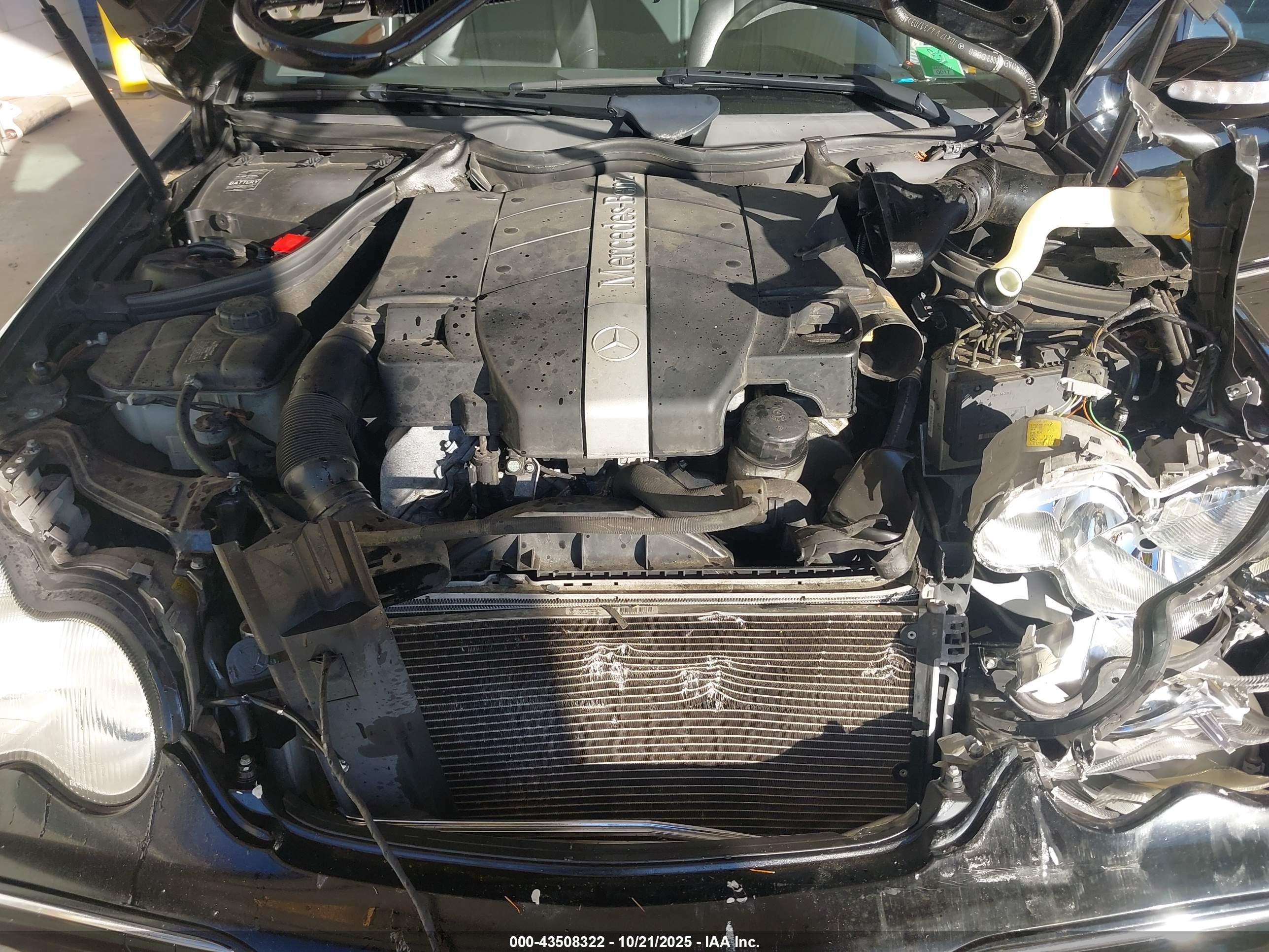 2004 Mercedes-benz C 240   Black vin: WDBRF61J64F477050