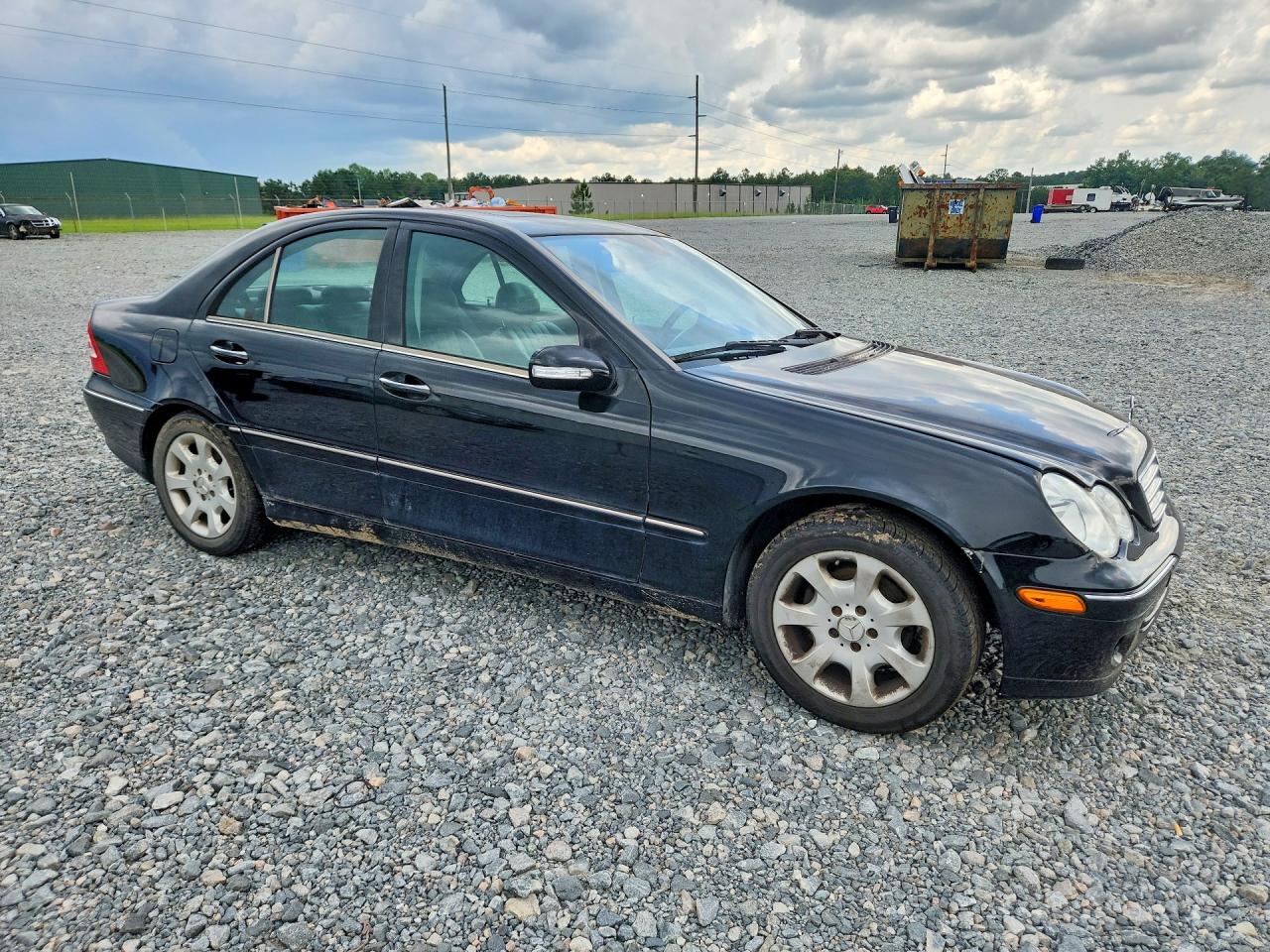 2005 Mercedes-benz C 240 Black vin: WDBRF61J65A724744