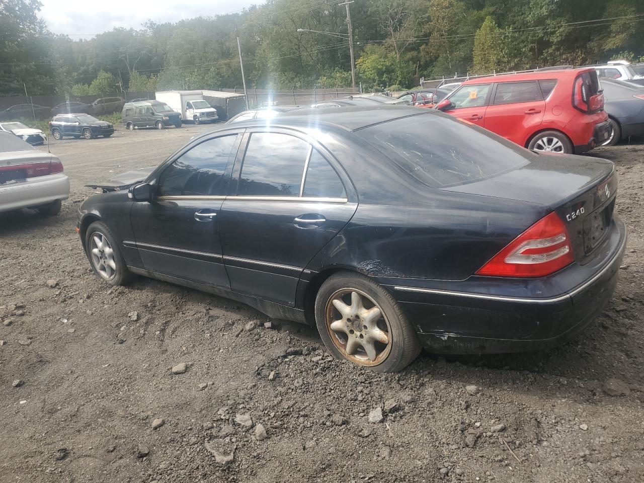2001 Mercedes-benz C 240 Black vin: WDBRF61J71F072892