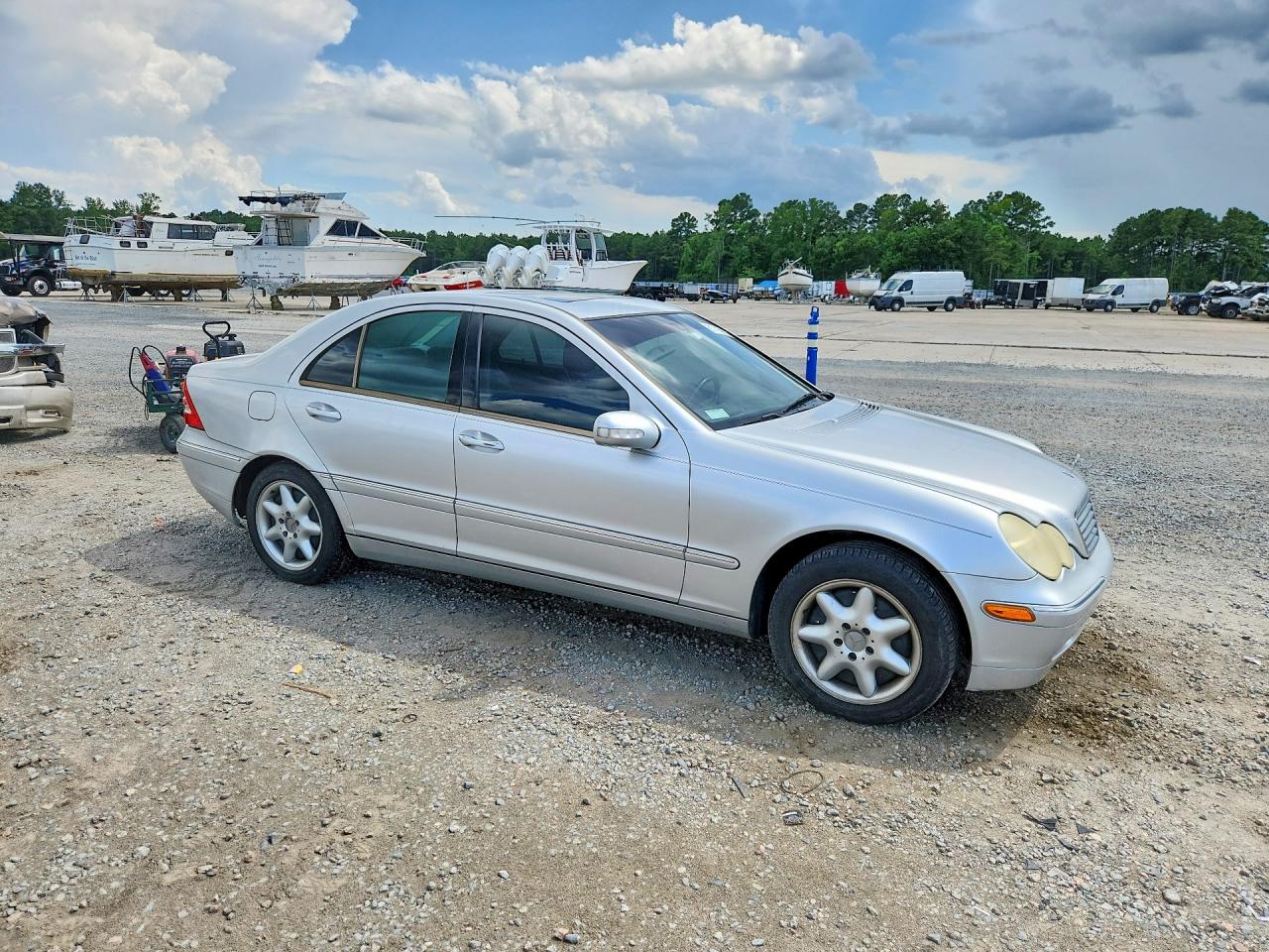 2001 Mercedes-benz C 240 Silver vin: WDBRF61J71F077123
