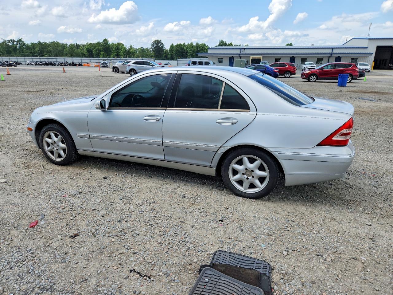 2001 Mercedes-benz C 240 Silver vin: WDBRF61J71F077123