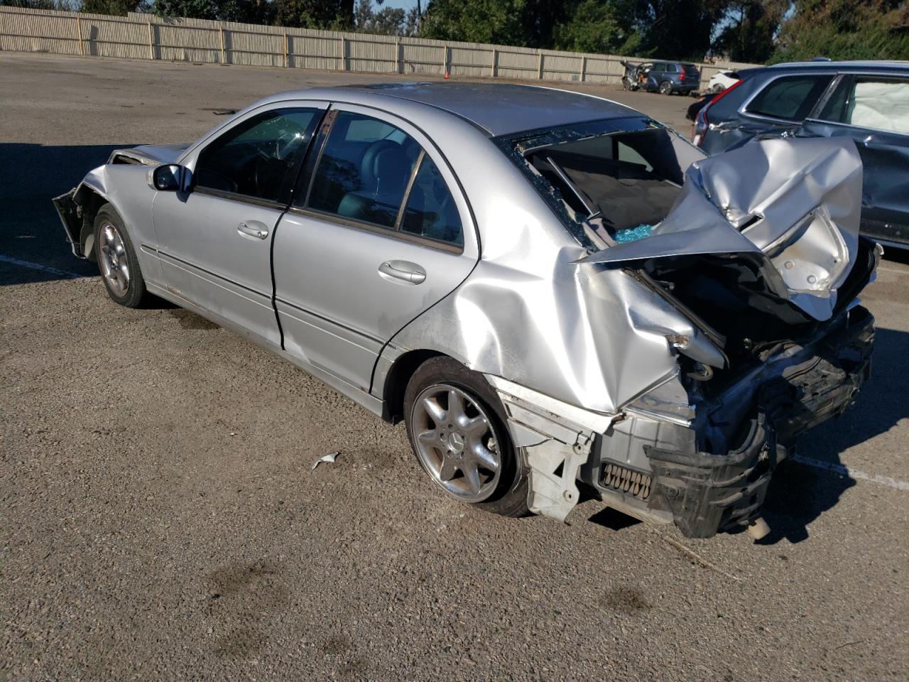2001 Mercedes-benz C 240 Silver vin: WDBRF61J71F084914
