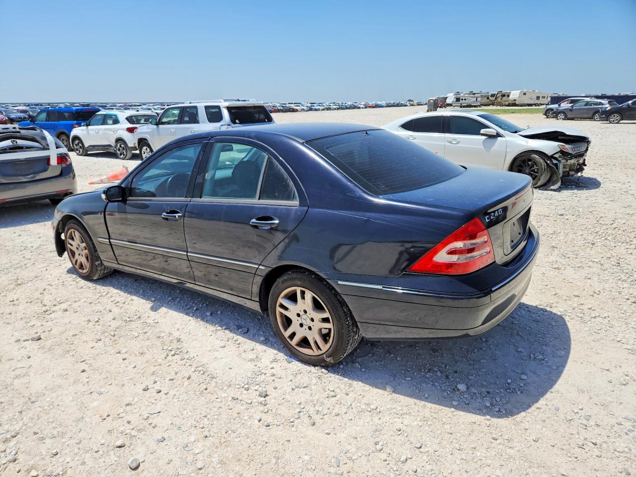 2003 Mercedes-benz C 240 Black vin: WDBRF61J73A410131