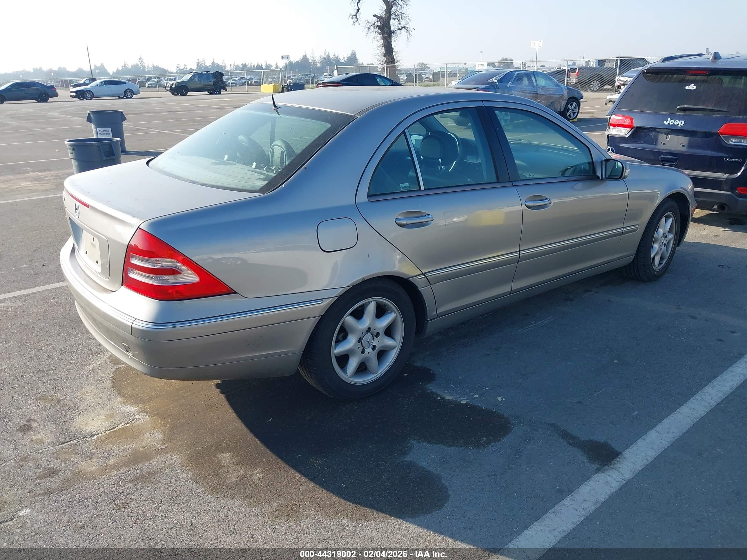 2003 Mercedes-benz C 240   Silver vin: WDBRF61J73F436148